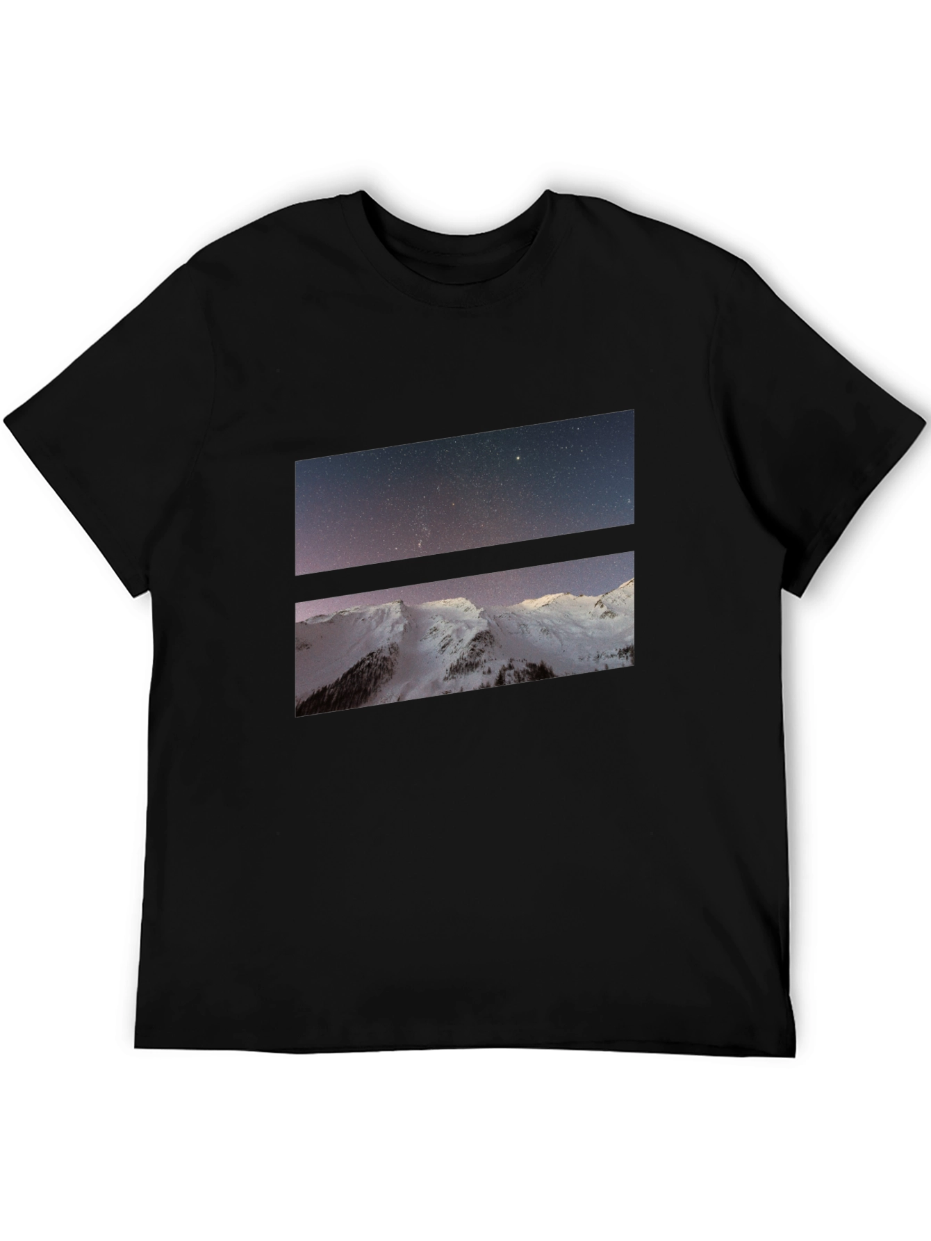 Mountain Starry Sky Graphic Tee