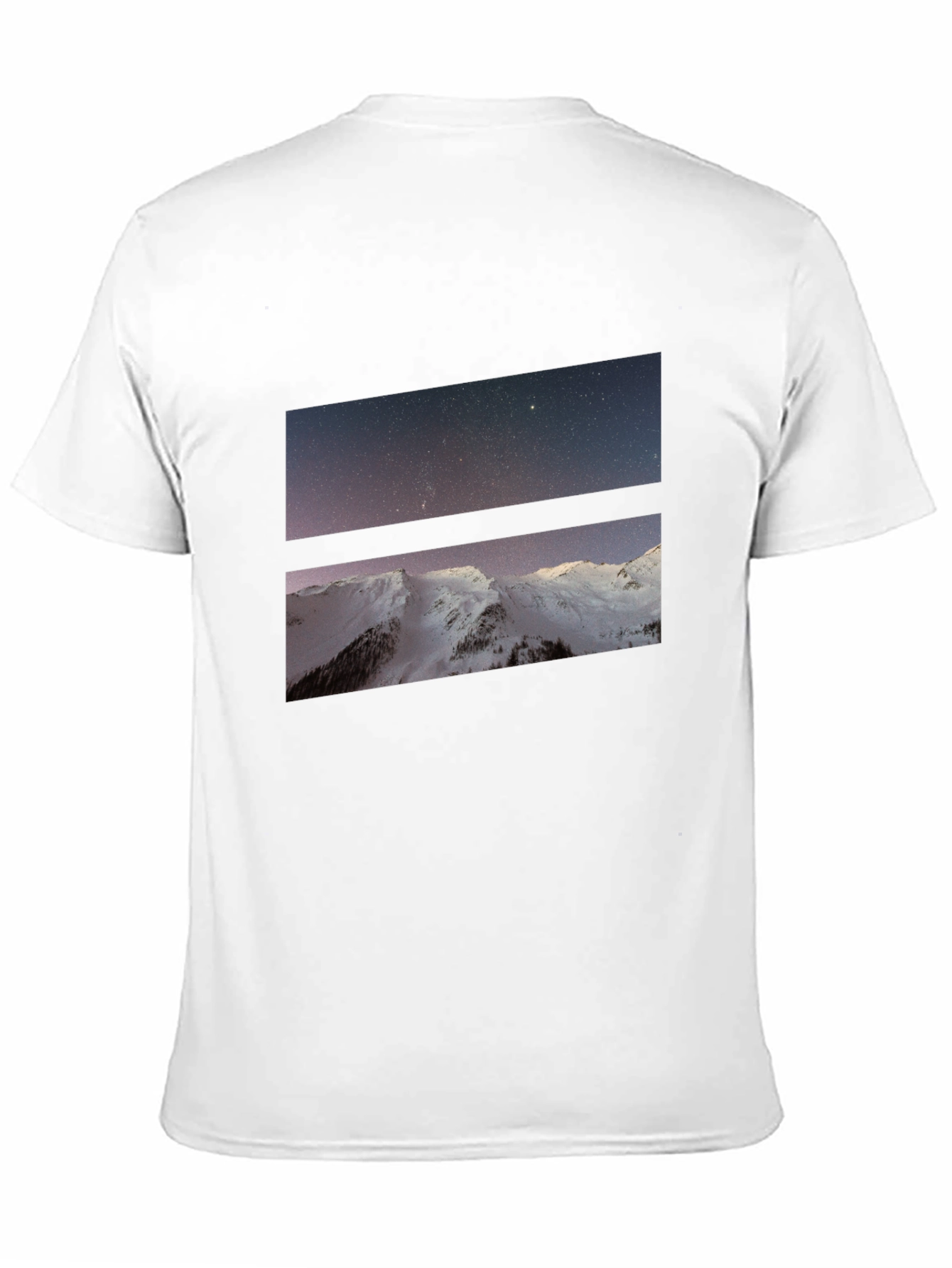 Mountain Starry Sky Graphic Tee