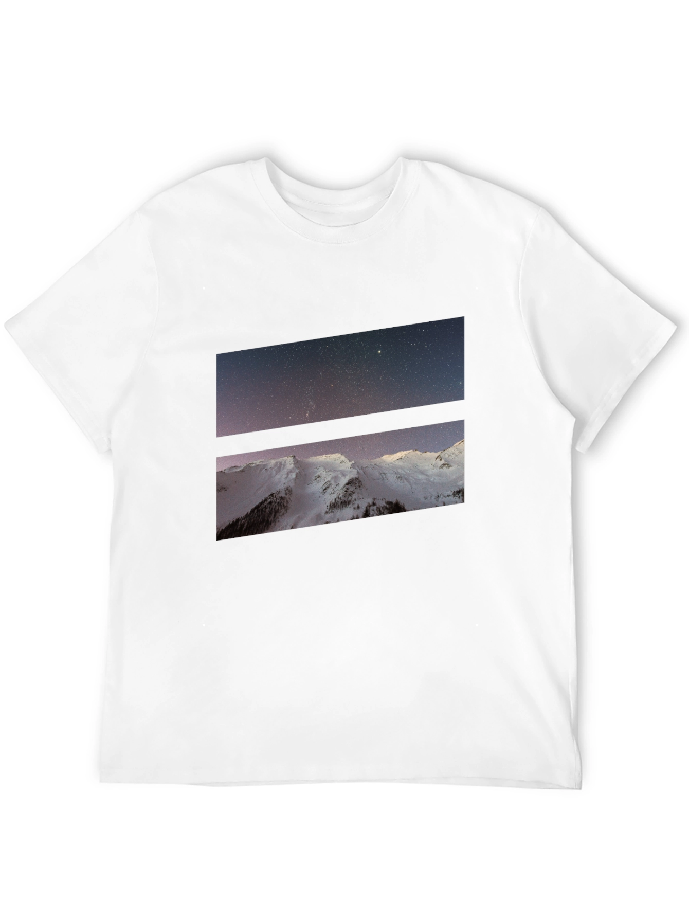 Mountain Starry Sky Graphic Tee