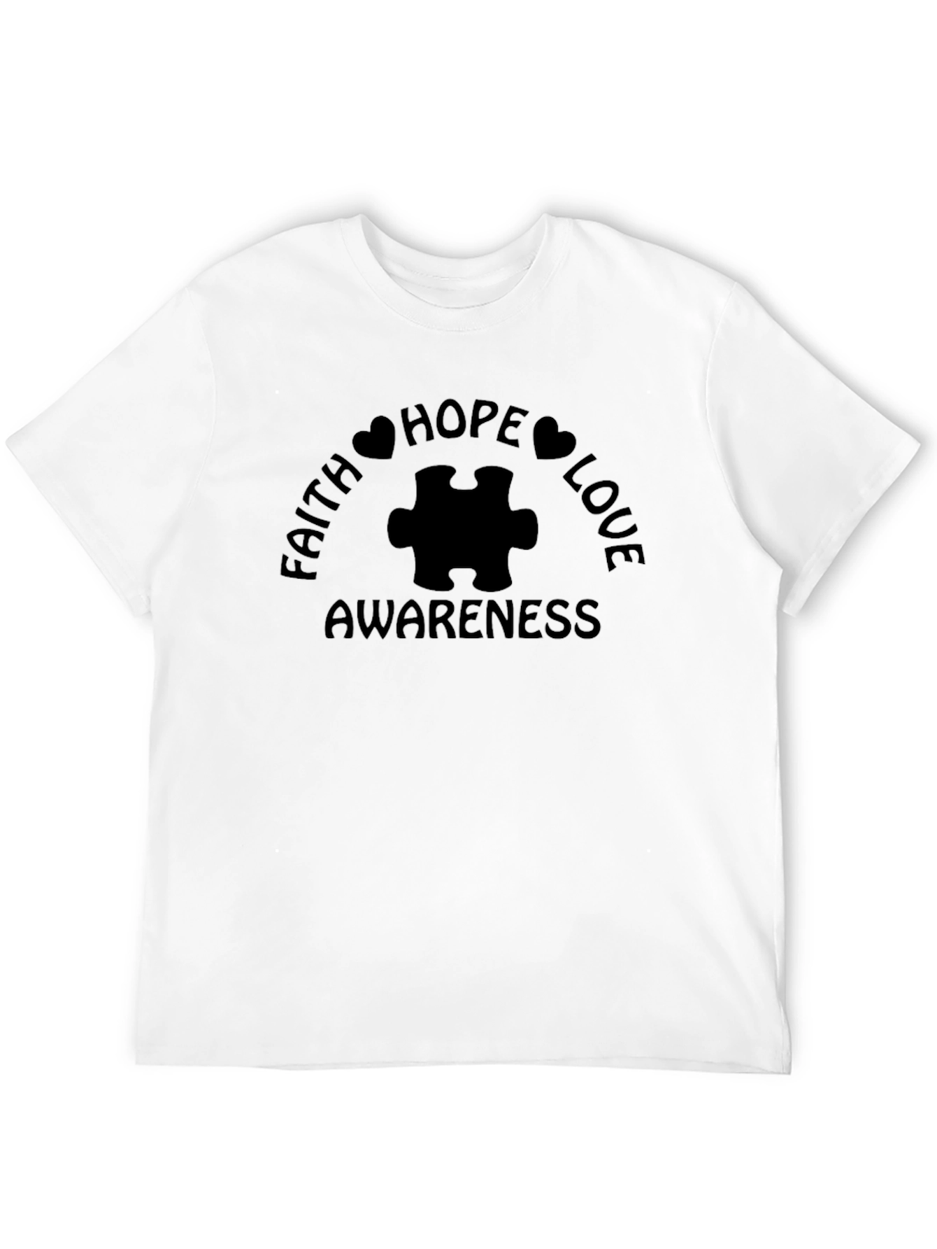 Faith Hope Love Awareness Autism T-Shirt