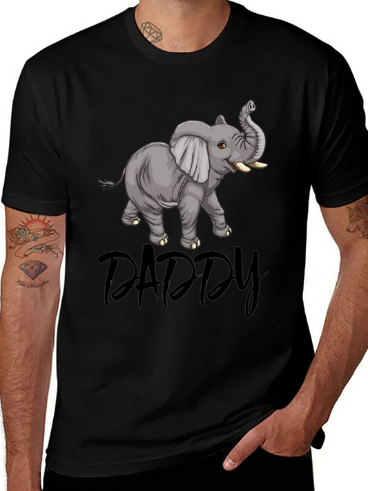 Daddy Elephant T-Shirt - Cute Family Matching Tee