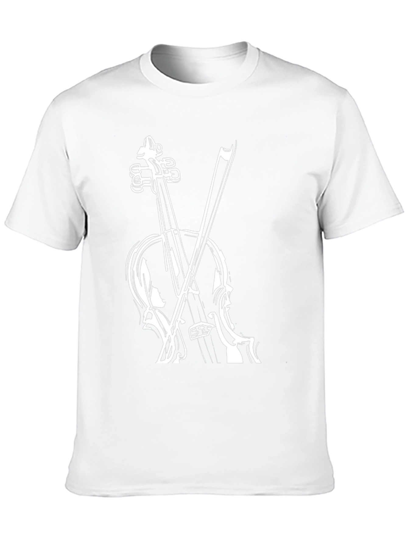 Violin Graphic Black T-Shirt