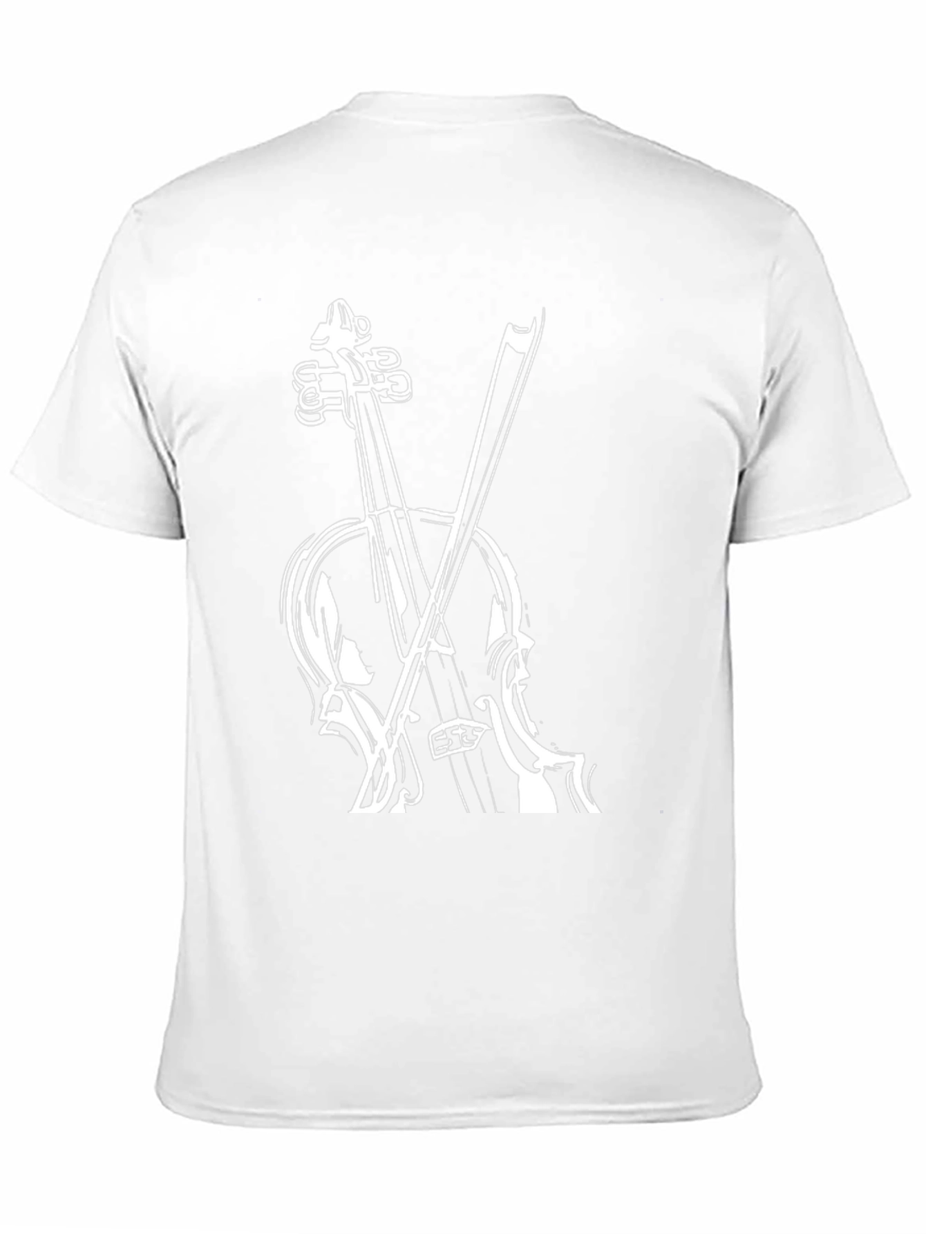 Violin Graphic Black T-Shirt