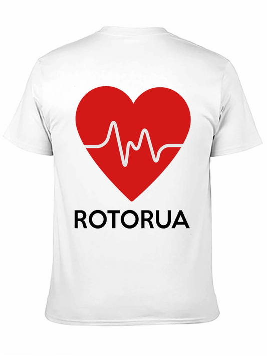 Rotorua Heartbeat T-Shirt - Black