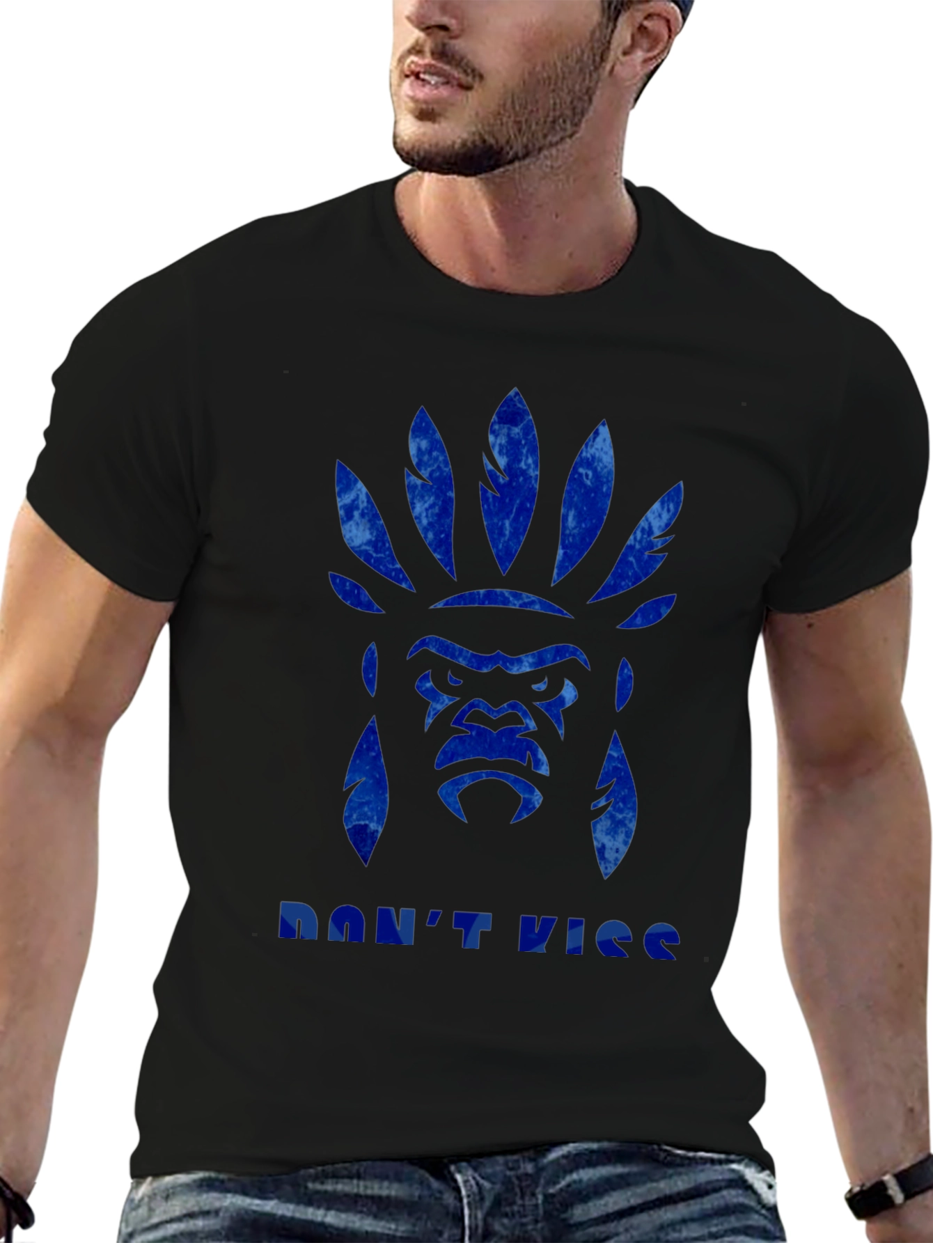 Guerilla Headdress Mens Graphic T-Shirt