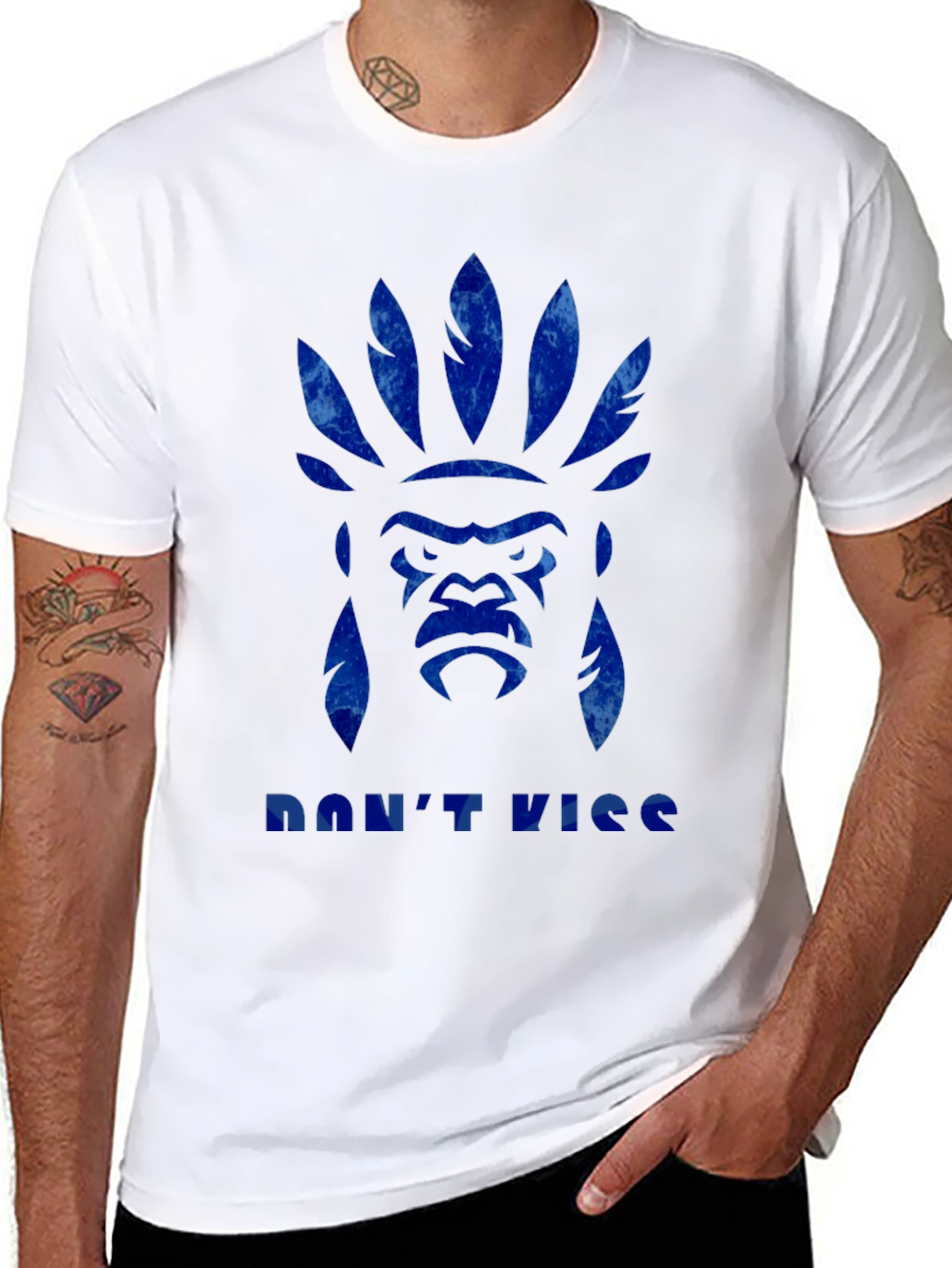 Guerilla Headdress Mens Graphic T-Shirt