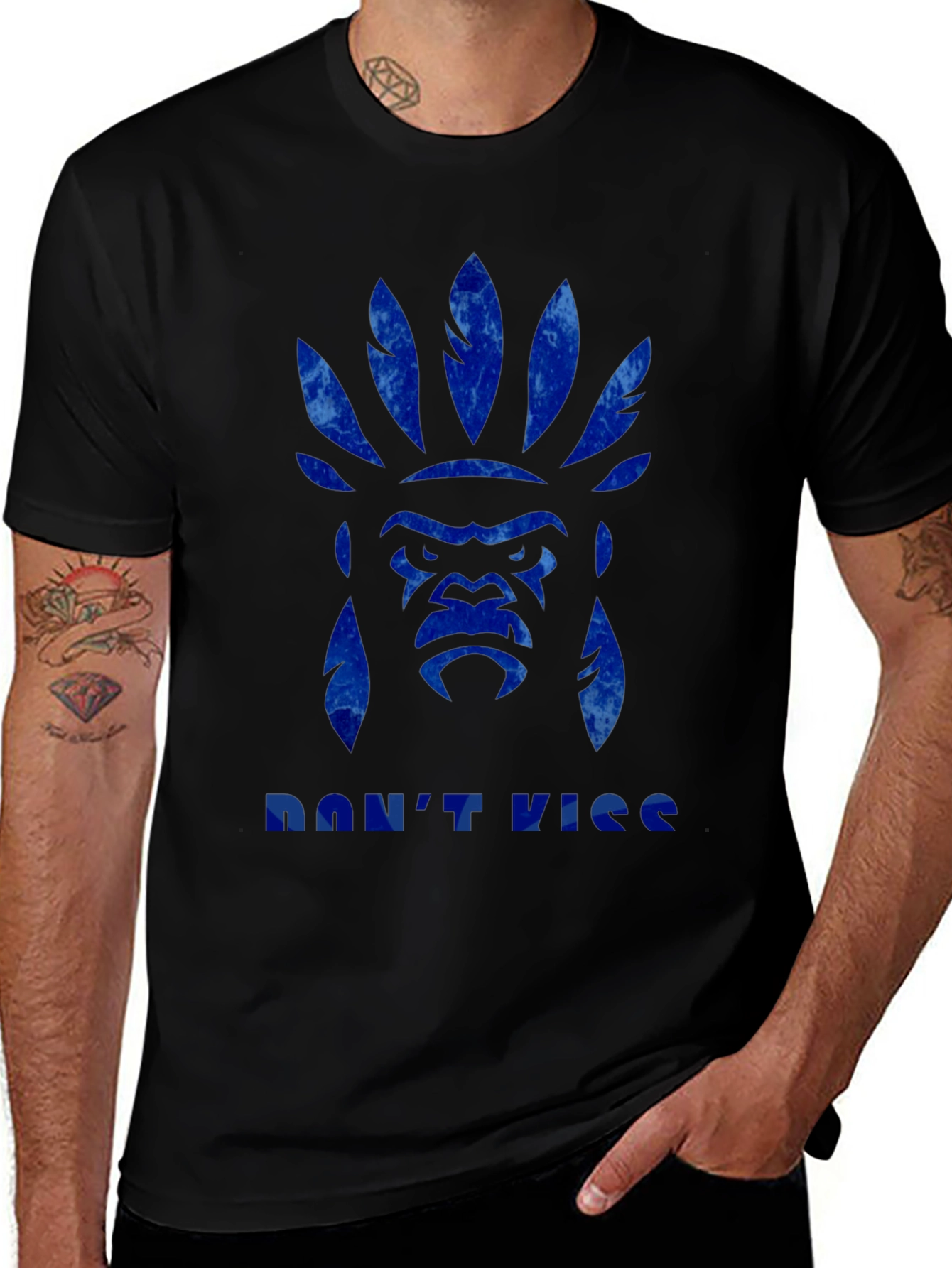 Guerilla Headdress Mens Graphic T-Shirt