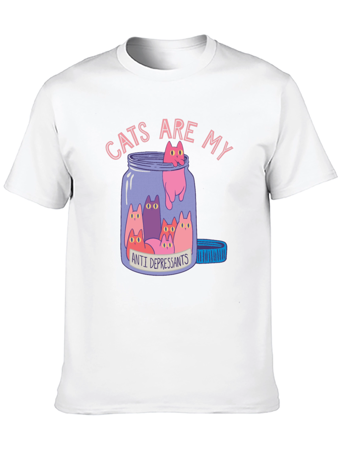 Cats Are My Antidepressants Graphic Tee