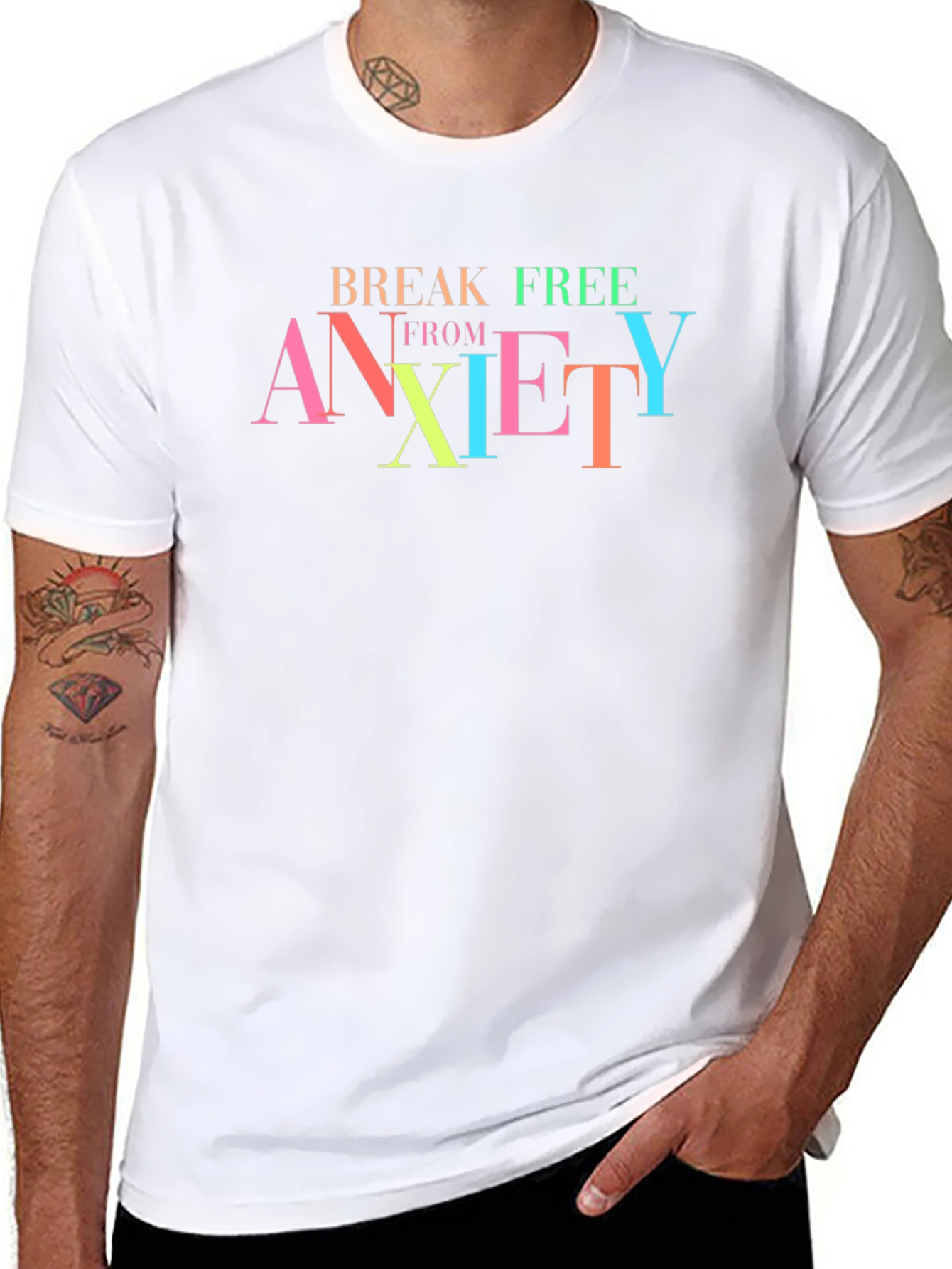 Break Free From Anxiety Graphic T-Shirt