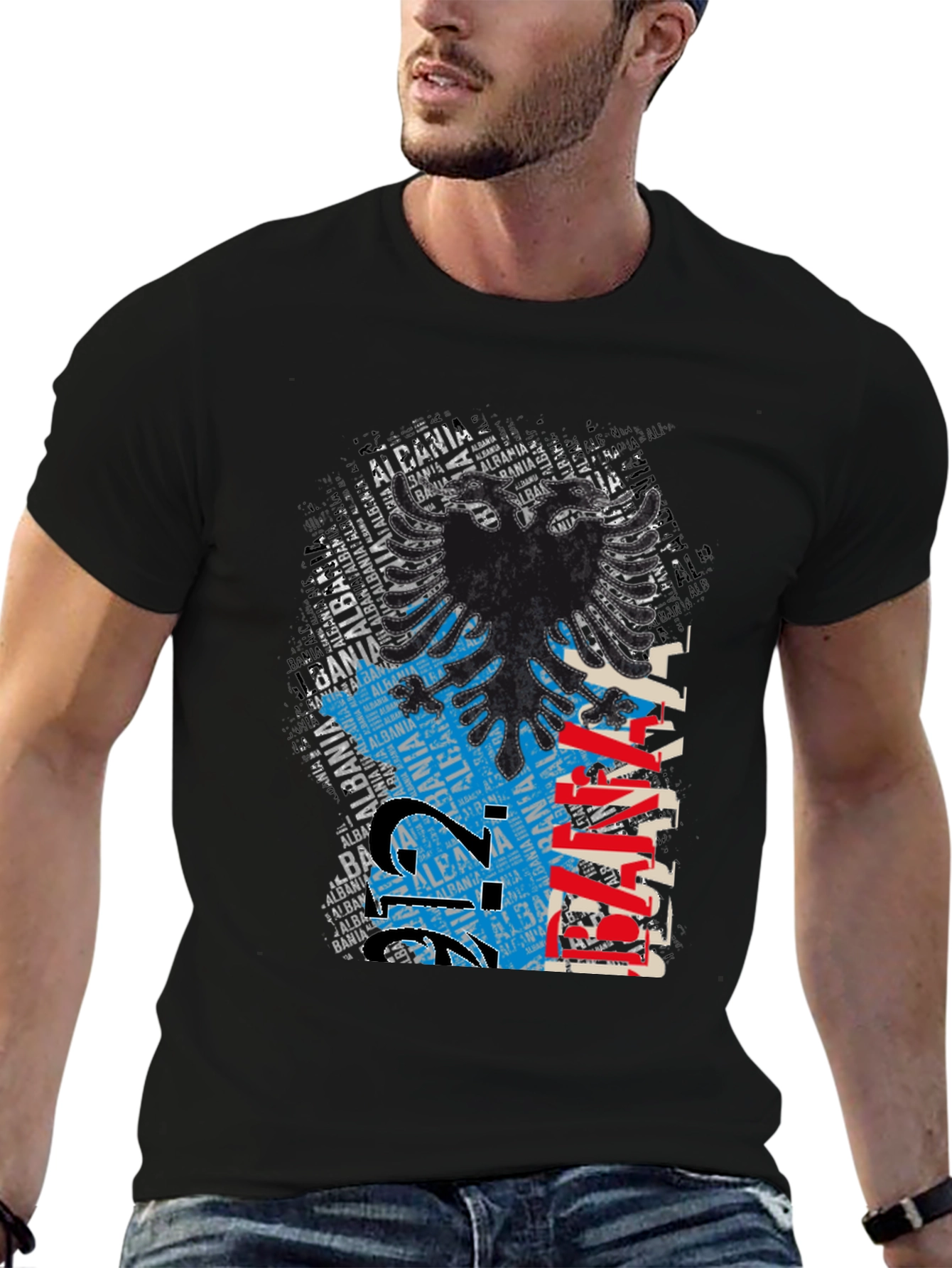 Albania Eagle T-Shirt - Black