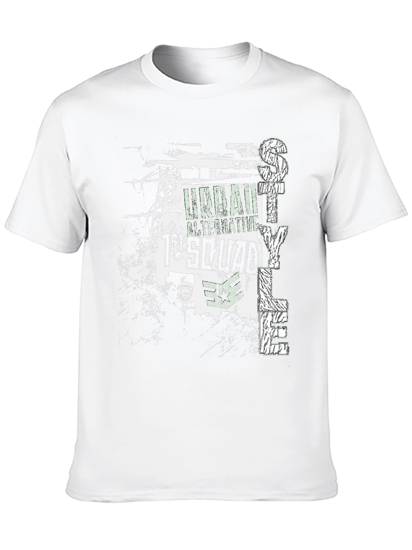 Urban Style Black Graphic Tee