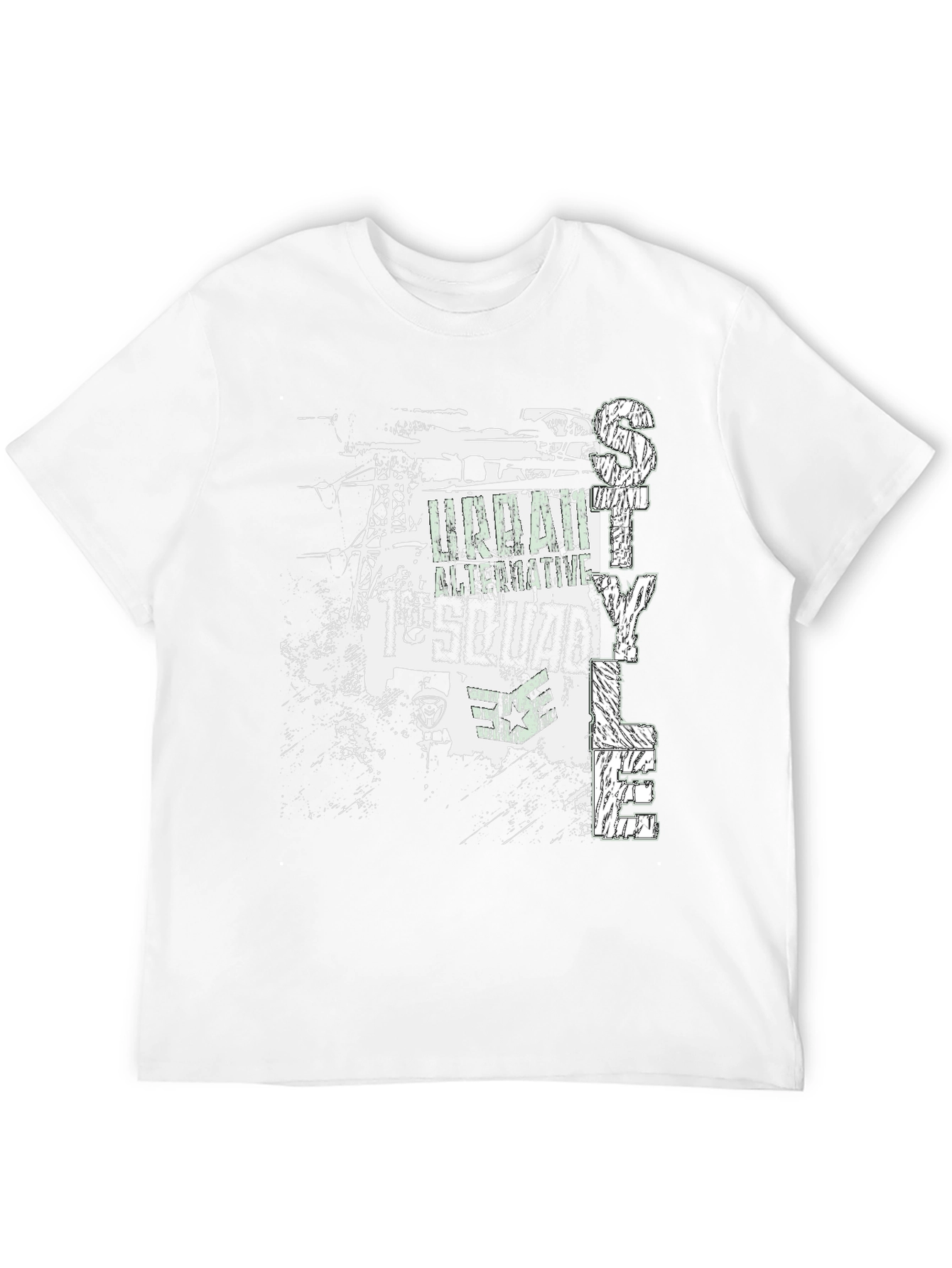 Urban Style Black Graphic Tee