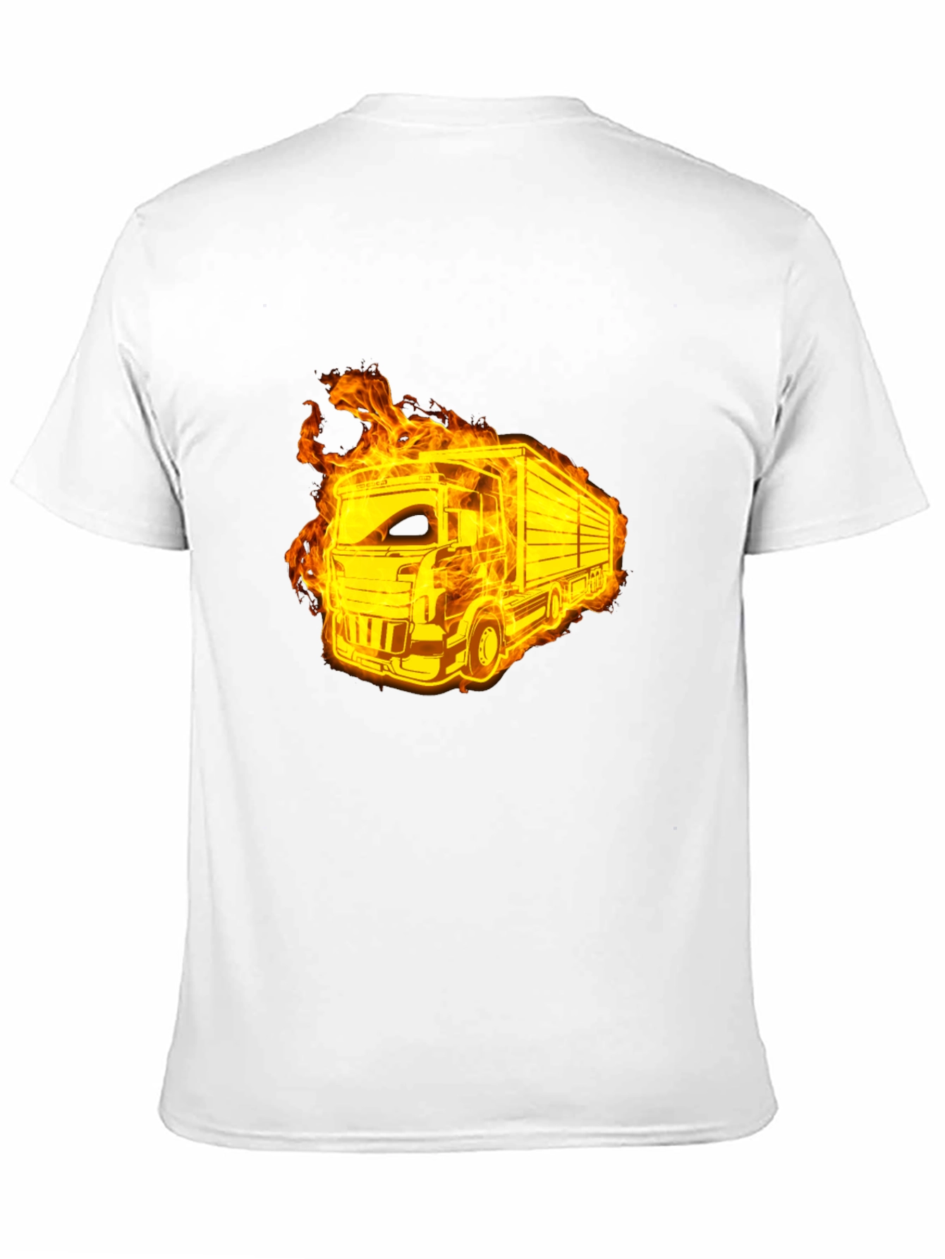 Flaming Truck Black T-Shirt