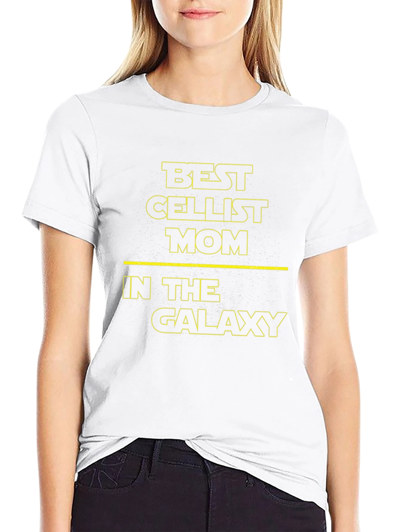 Best Cellist Mom Galaxy T-Shirt - Black