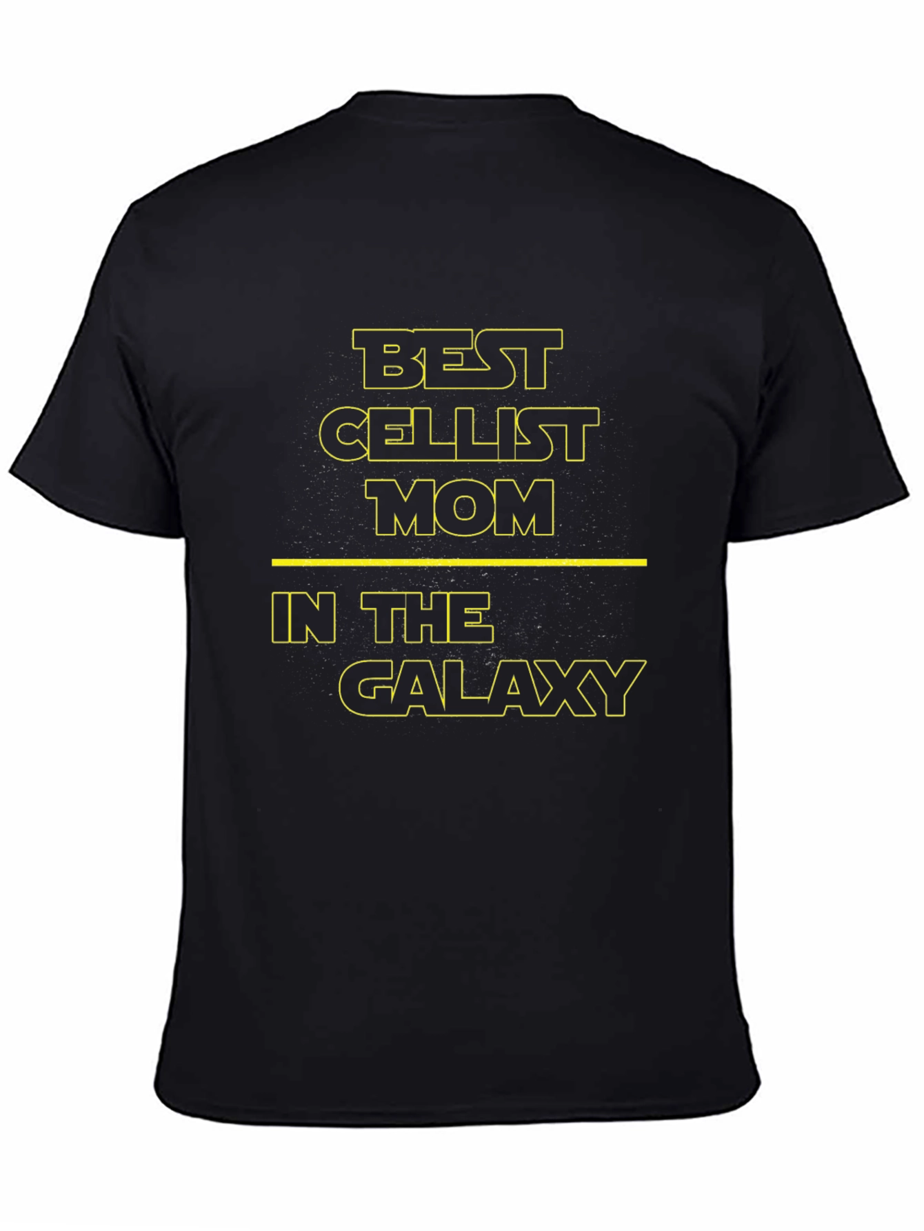 Best Cellist Mom Galaxy T-Shirt - Black