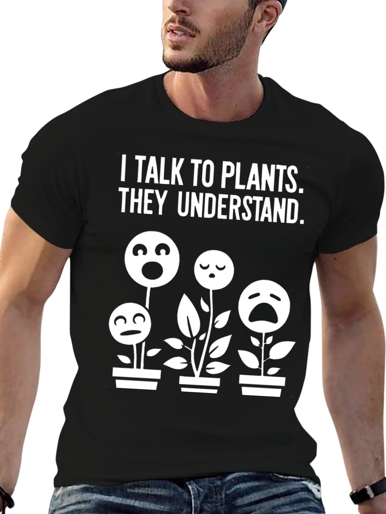 I Talk to Plants Funny Graphic Tee