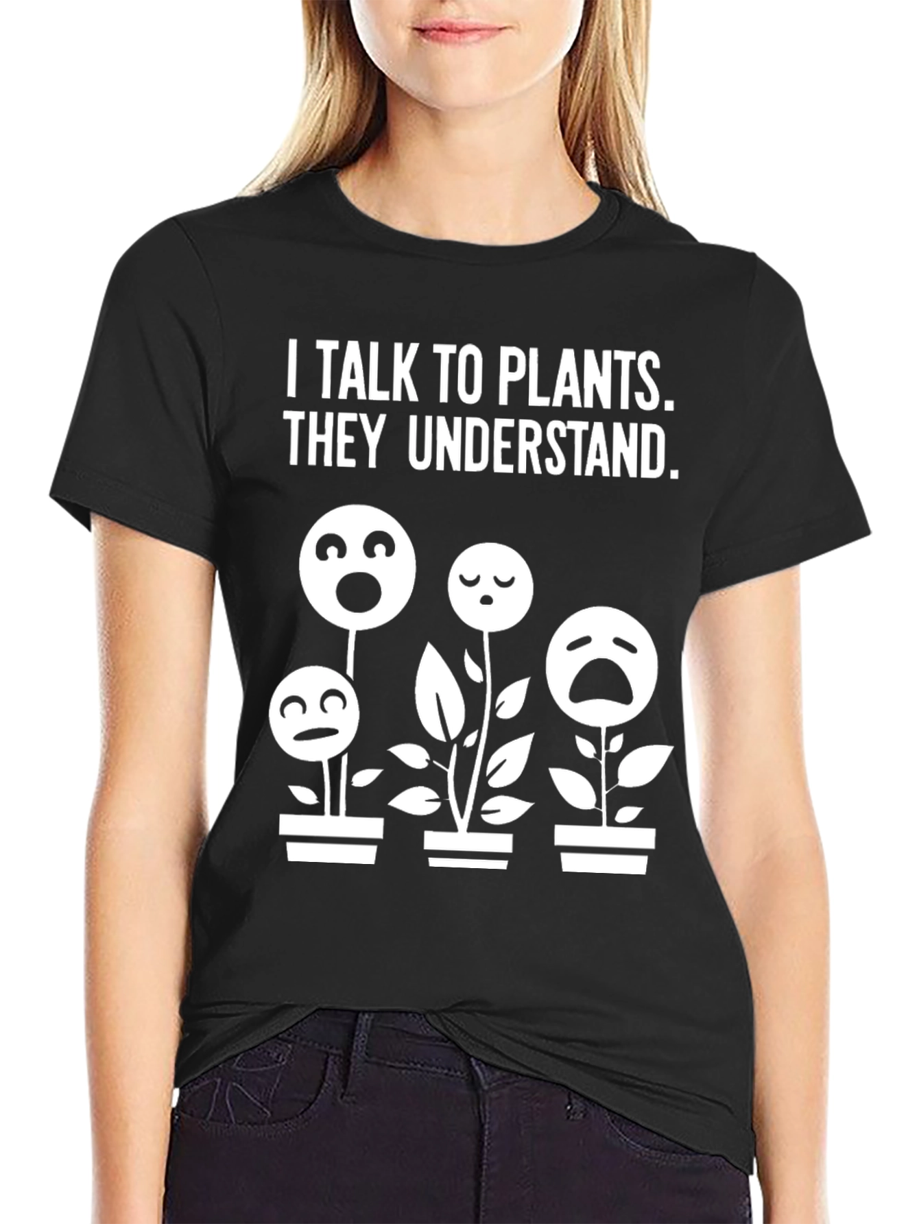 I Talk to Plants Funny Graphic Tee