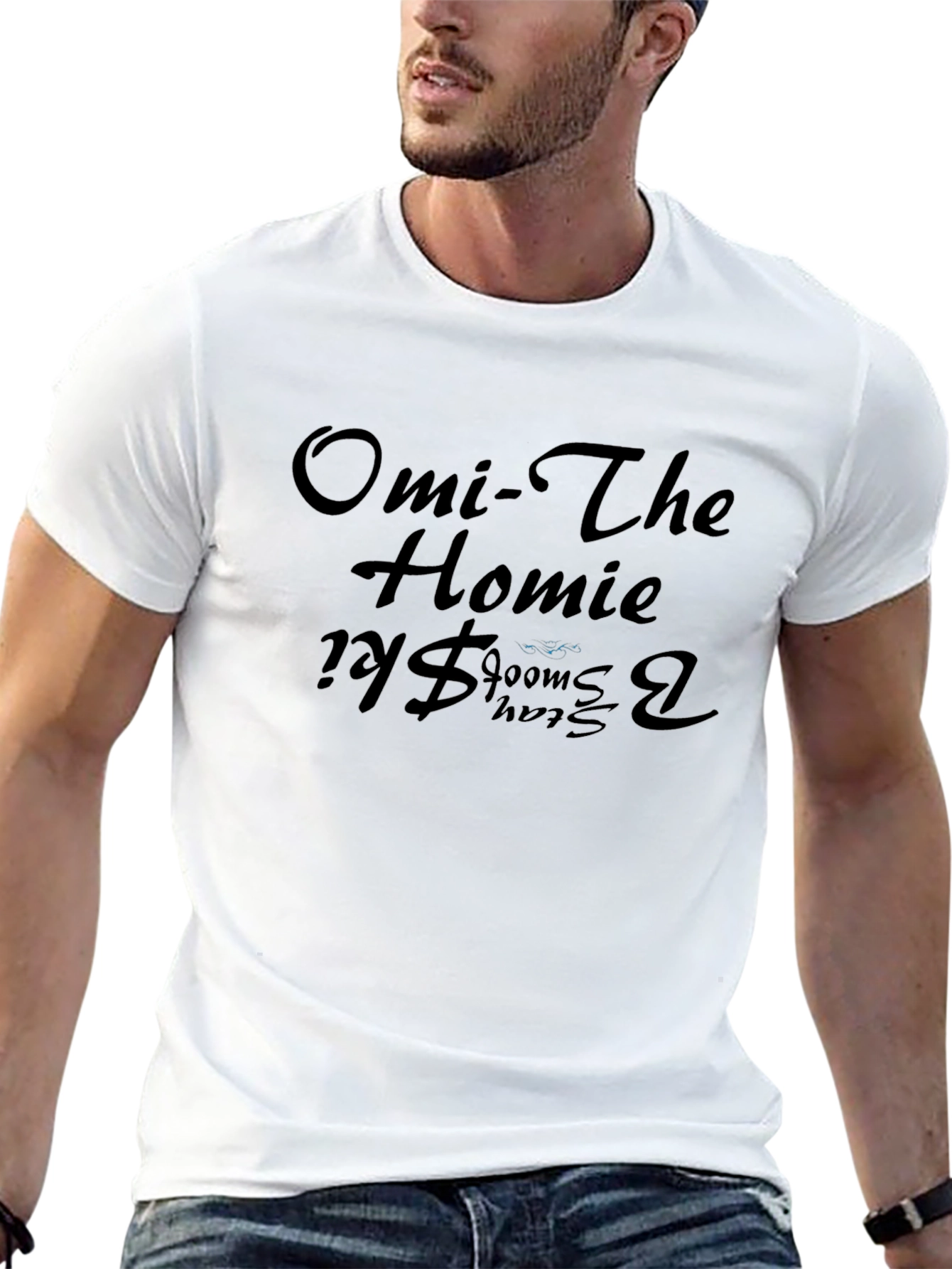 Omi The Homie Black Graphic Tee