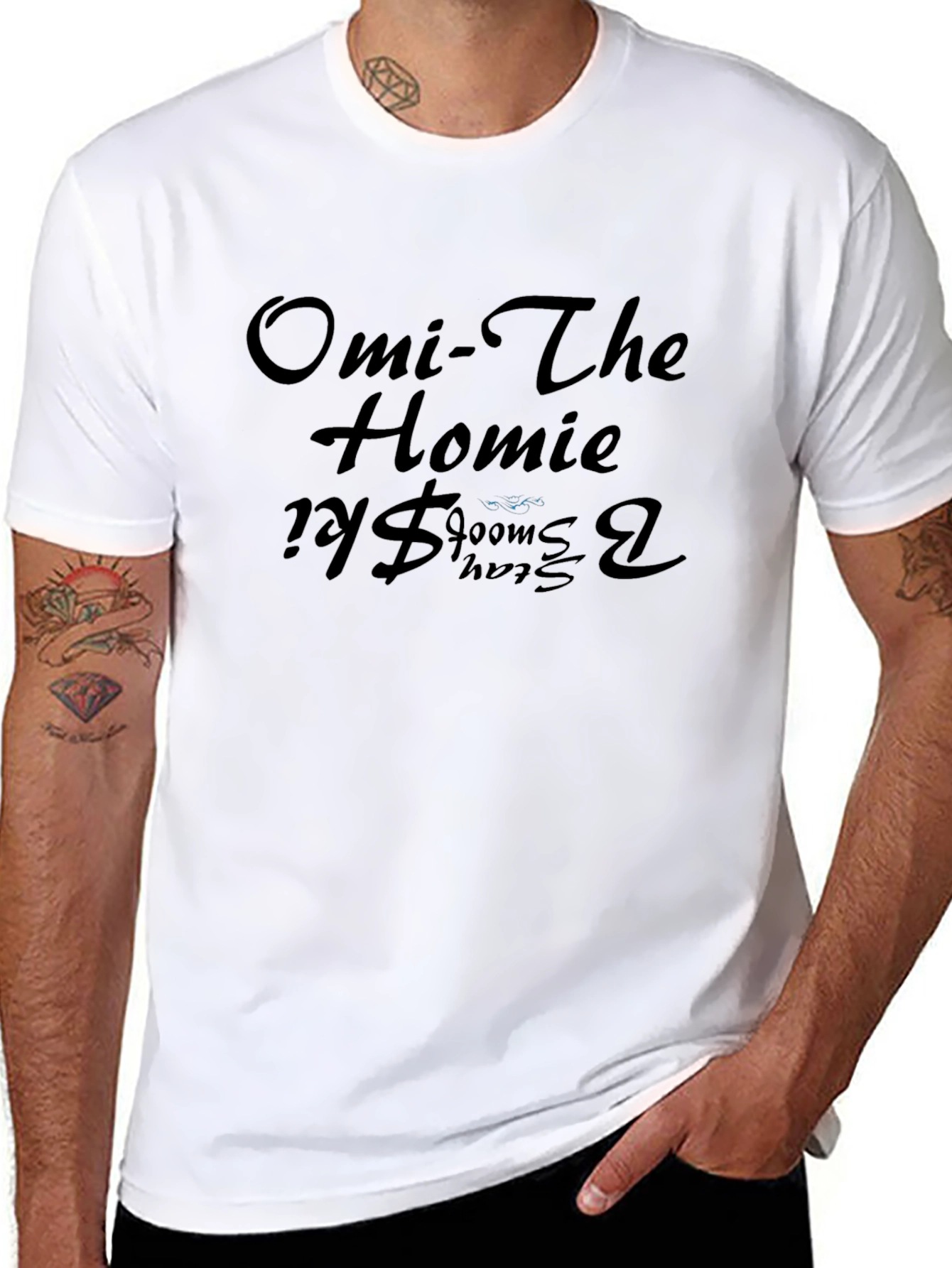 Omi The Homie Black Graphic Tee