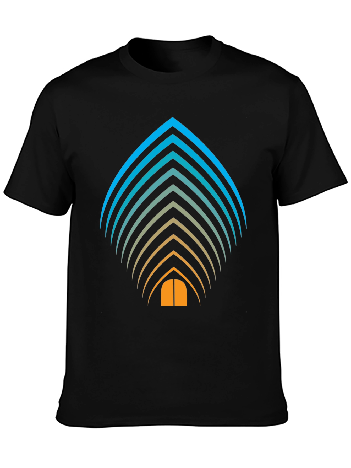 Abstract Striped Tee: Modern Graphic T-Shirt