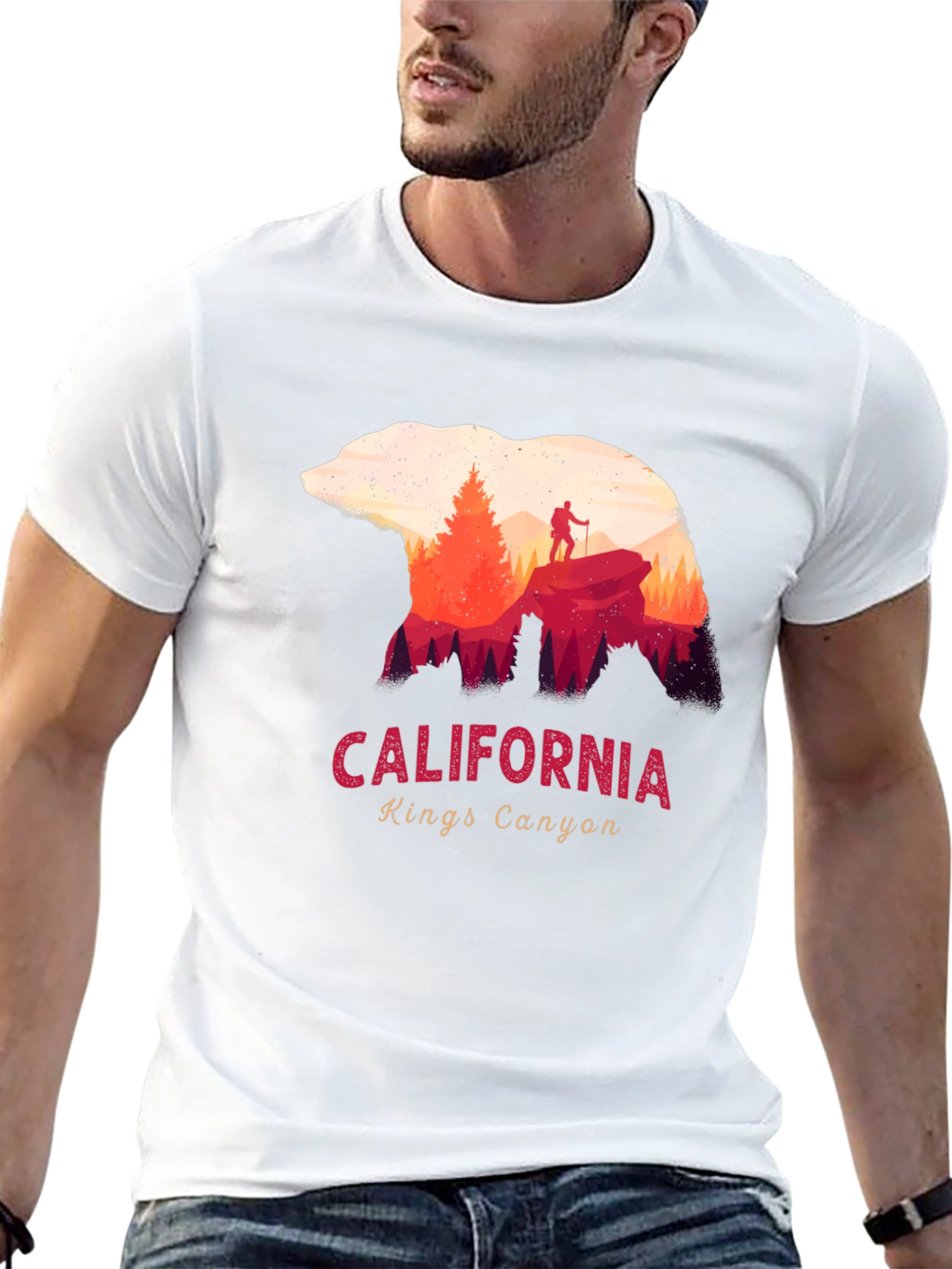 California Kings Canyon Bear Graphic Tee