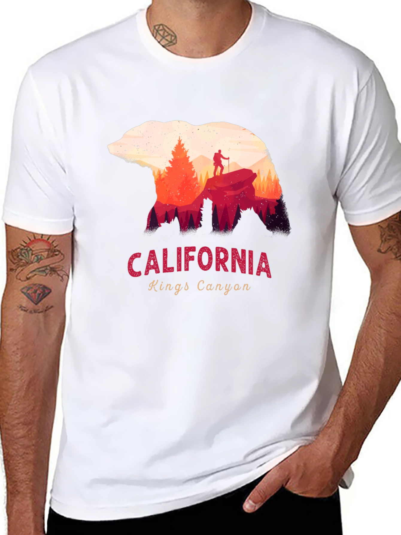California Kings Canyon Bear Graphic Tee