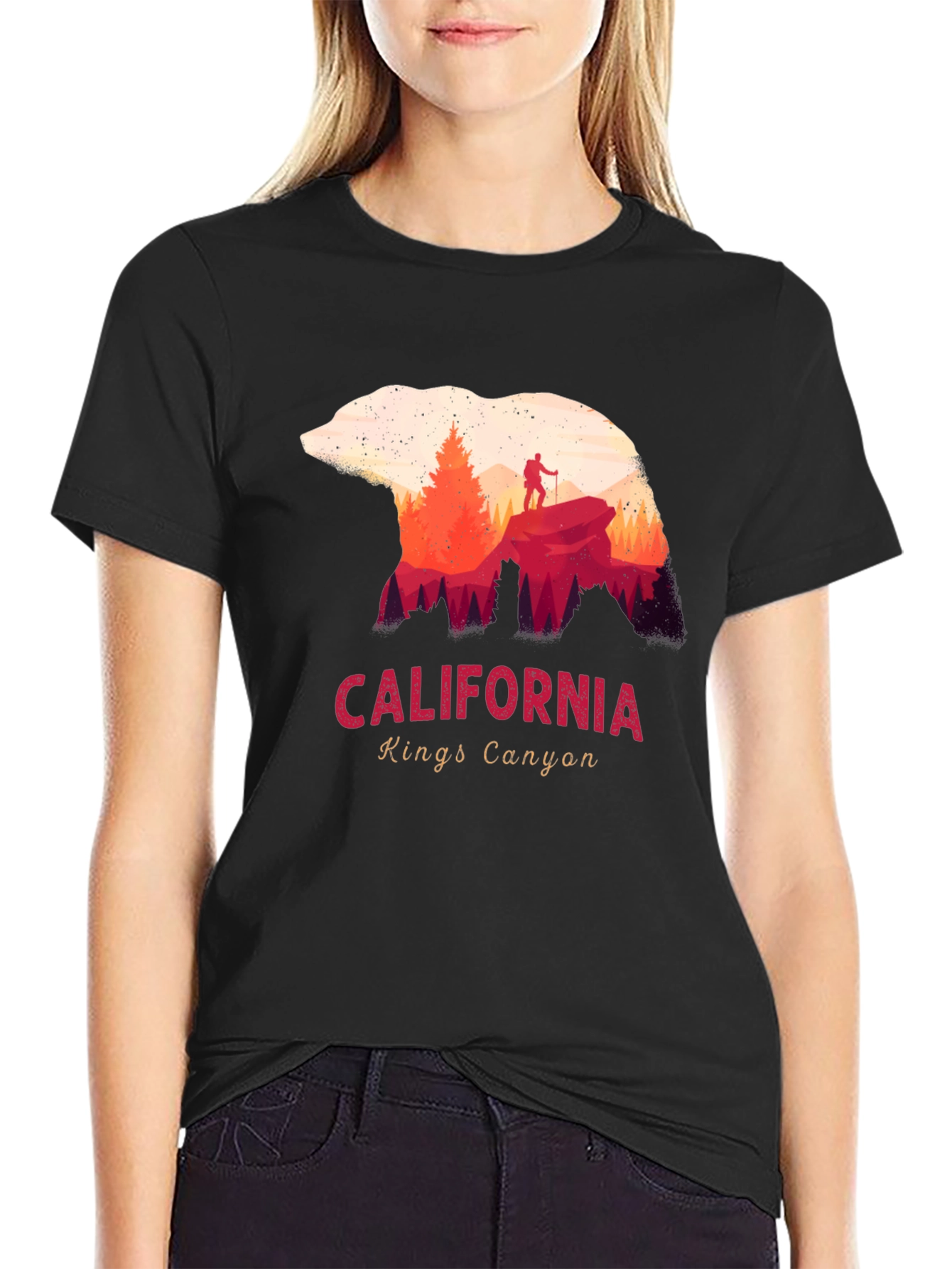 California Kings Canyon Bear Graphic Tee