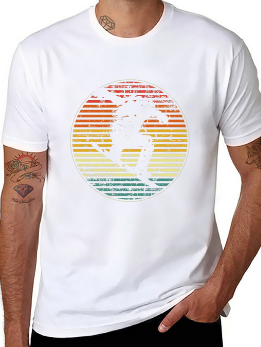 Retro Skateboarder Graphic Tee - Vintage Style