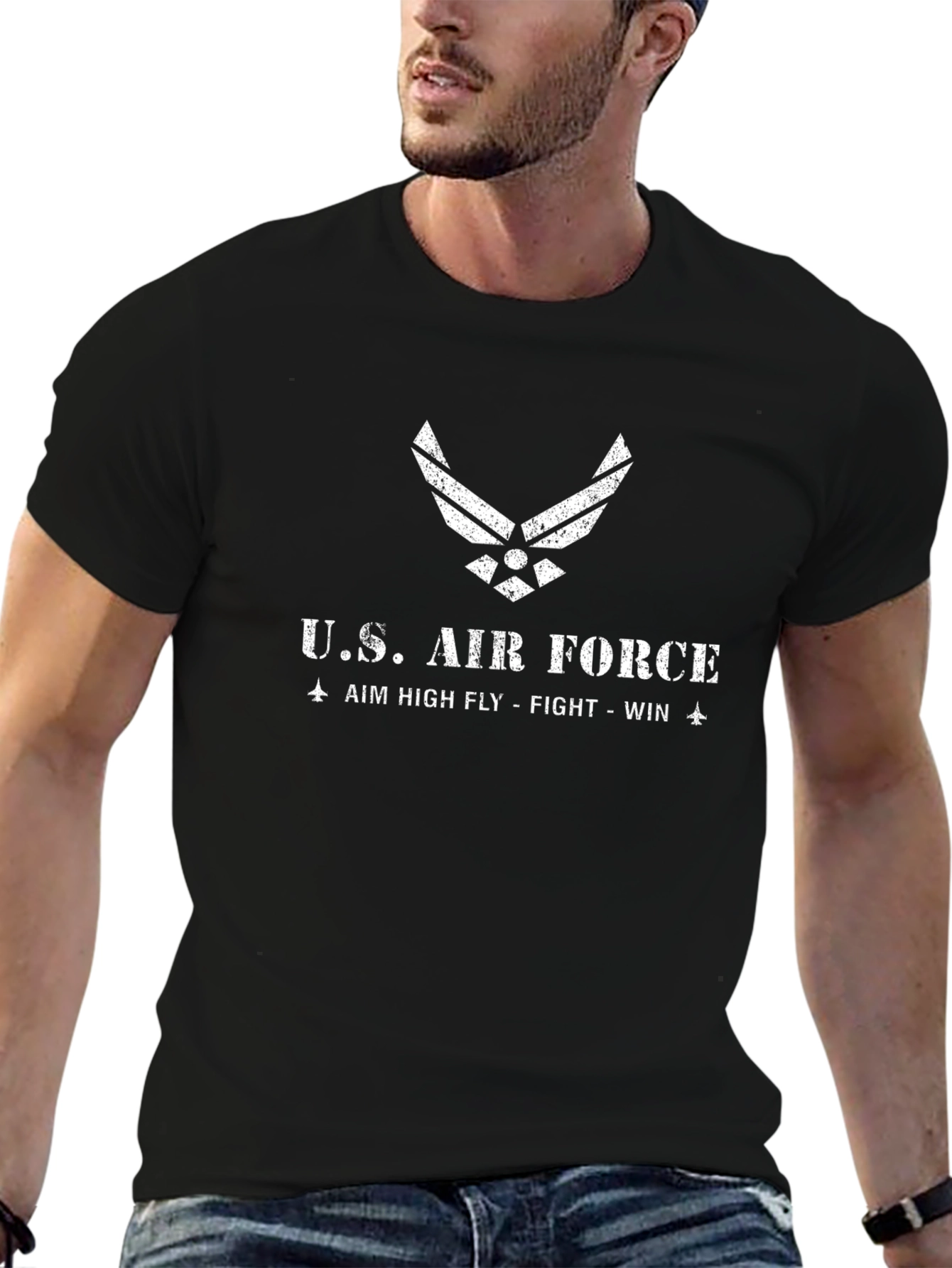 U.S. Air Force Graphic Black T-Shirt