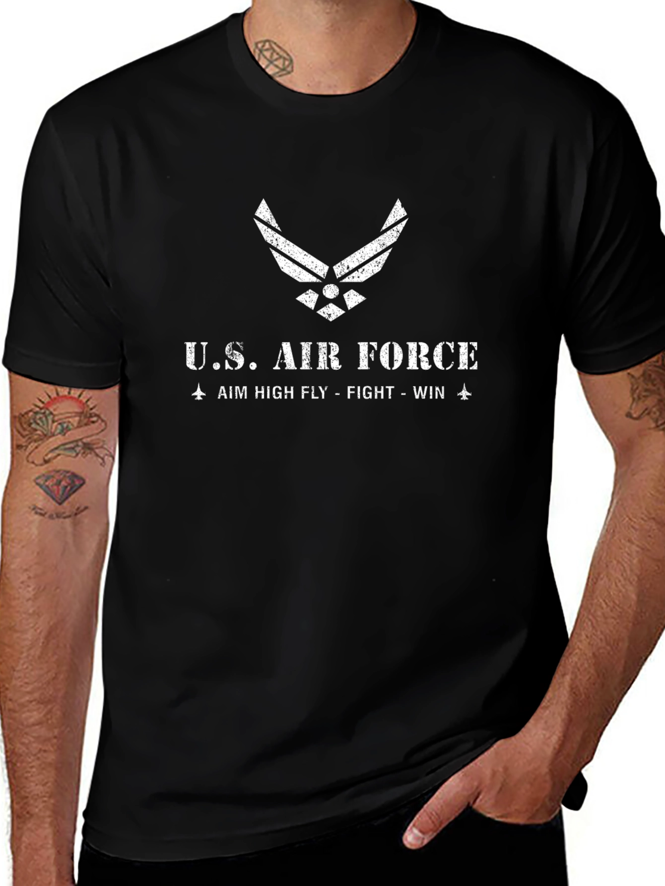 U.S. Air Force Graphic Black T-Shirt