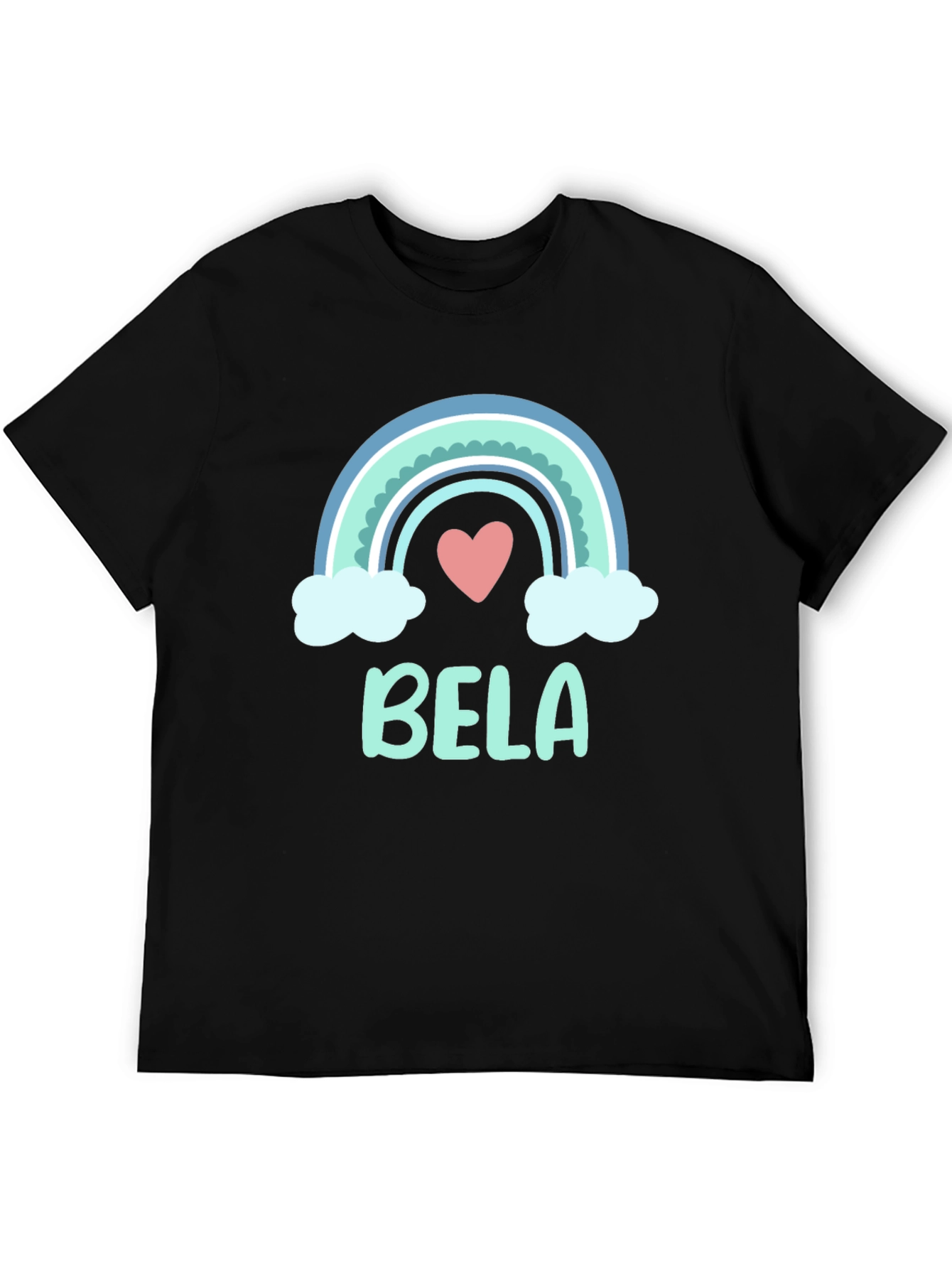 Cute Bela Rainbow Personalized T-Shirt