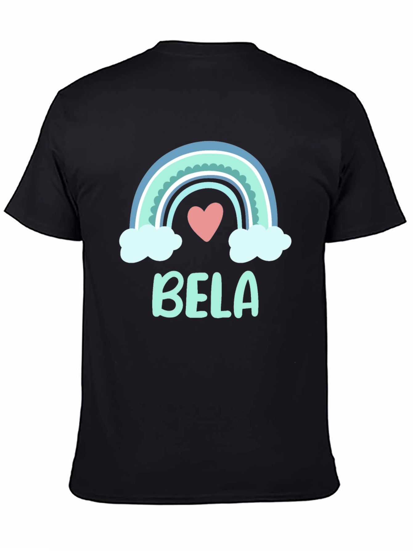 Cute Bela Rainbow Personalized T-Shirt