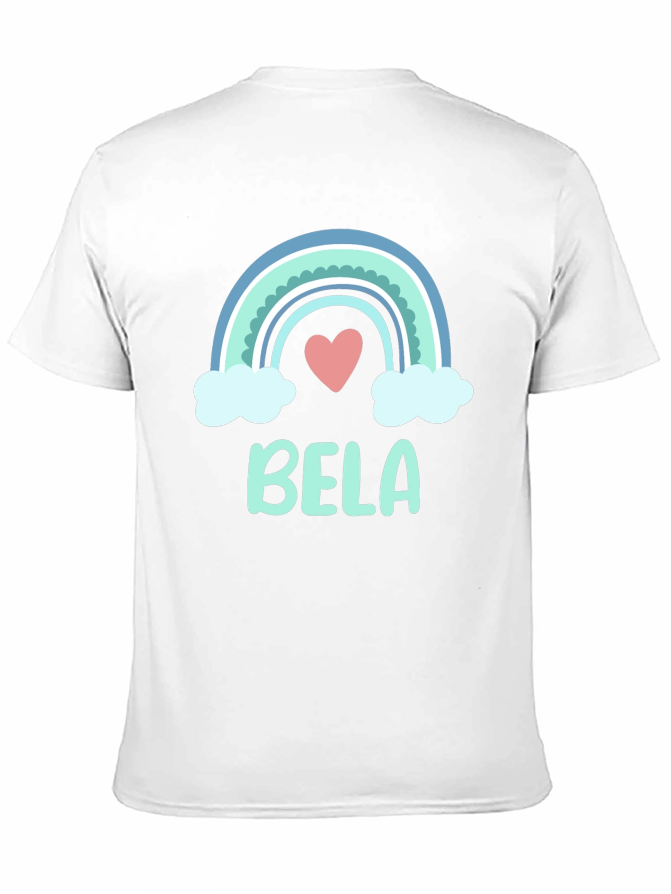 Cute Bela Rainbow Personalized T-Shirt