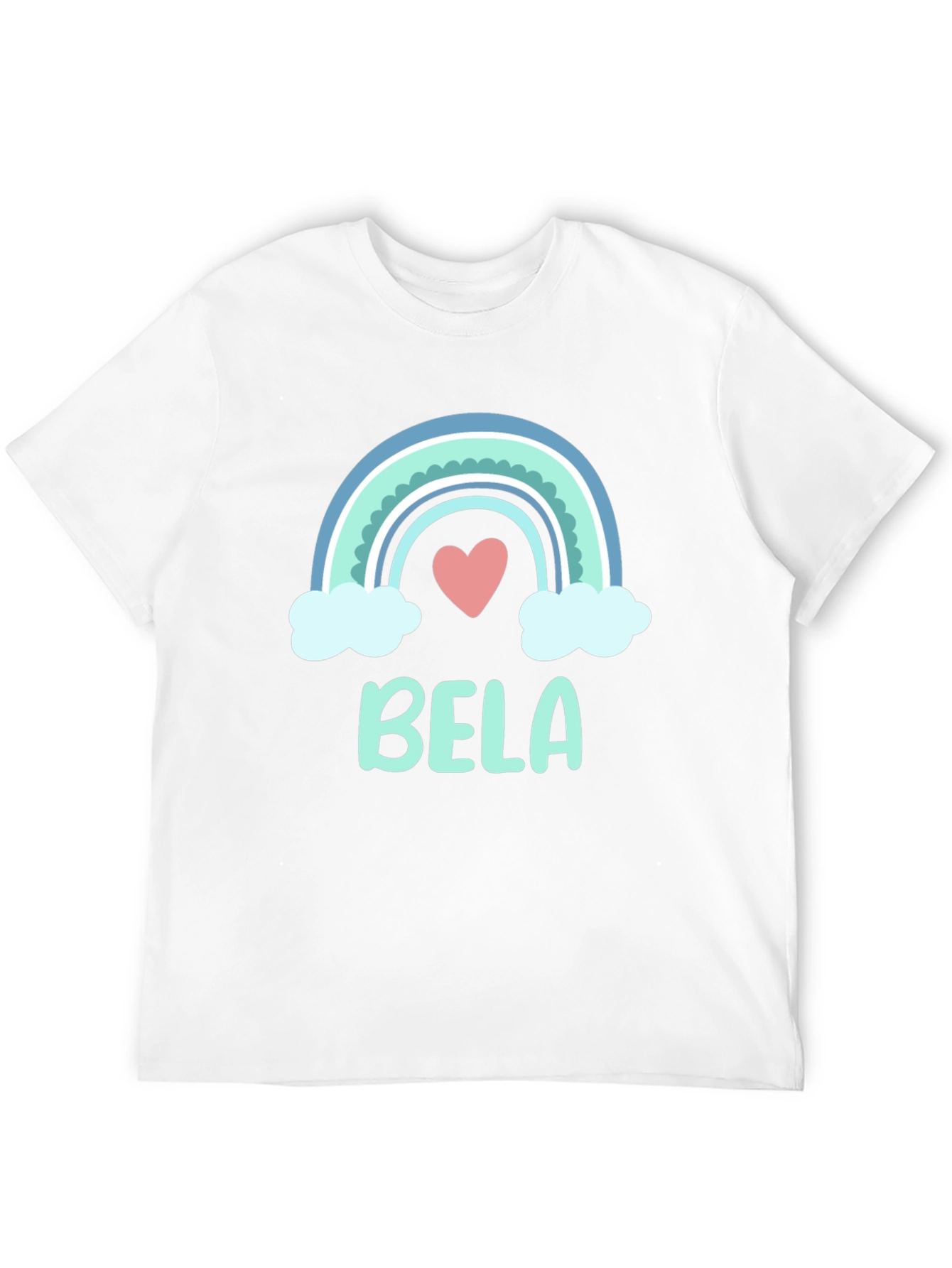 Cute Bela Rainbow Personalized T-Shirt