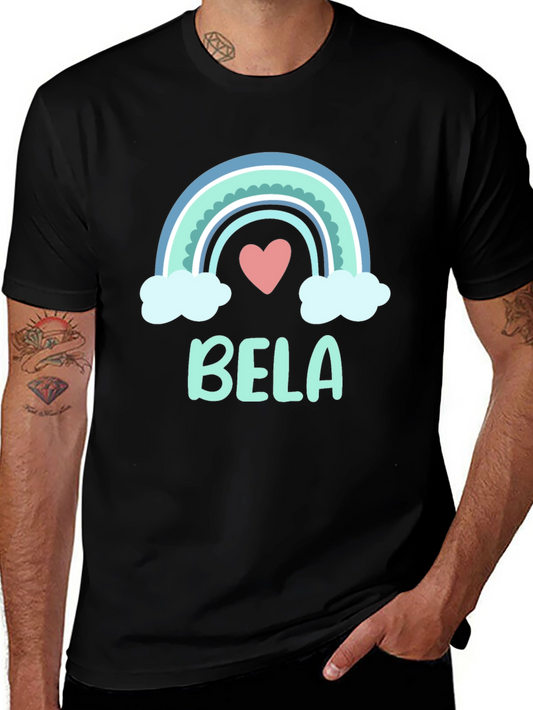 Cute Bela Rainbow Personalized T-Shirt