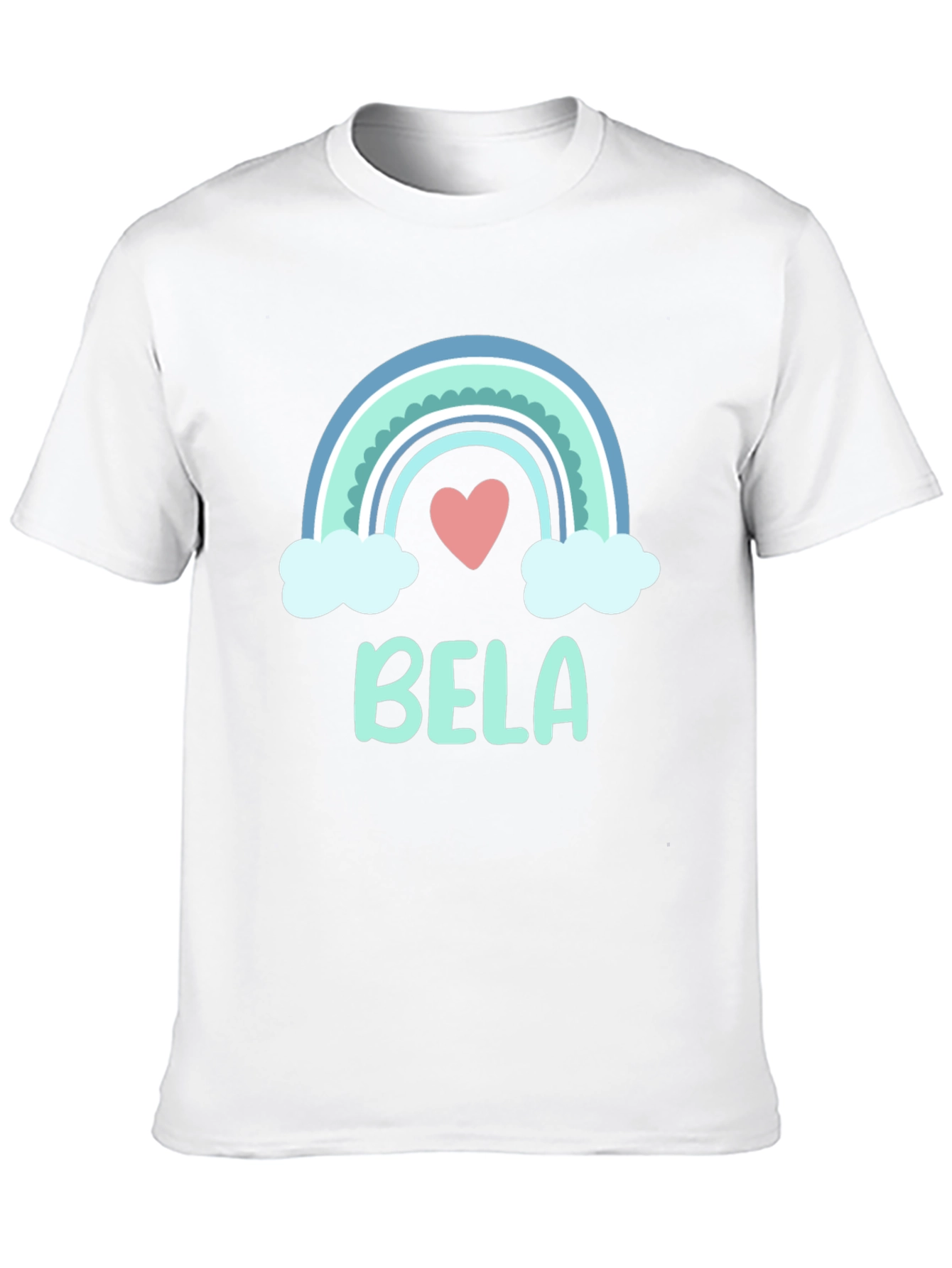 Cute Bela Rainbow Personalized T-Shirt