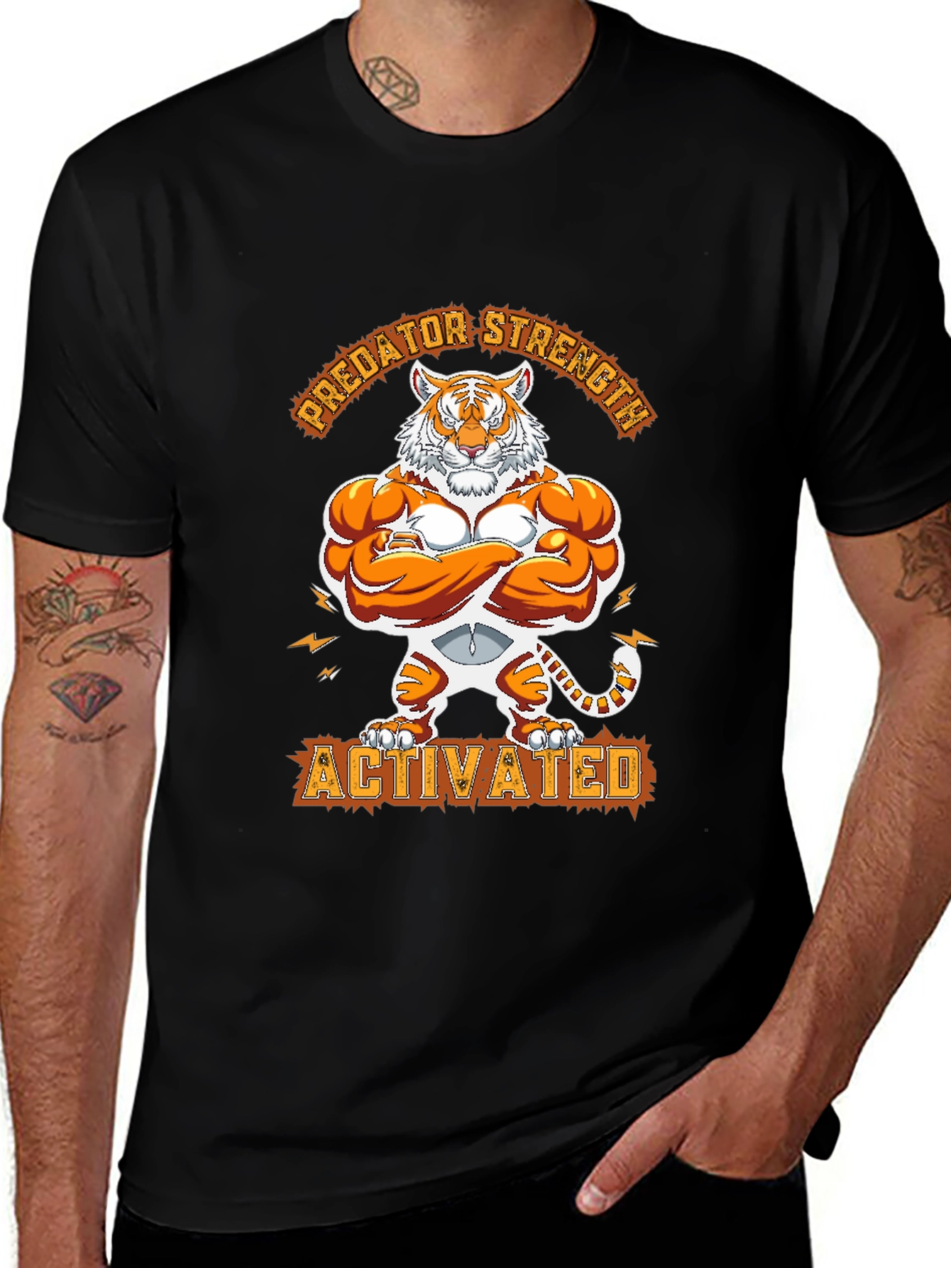 Predator Strength Activated Black T-Shirt