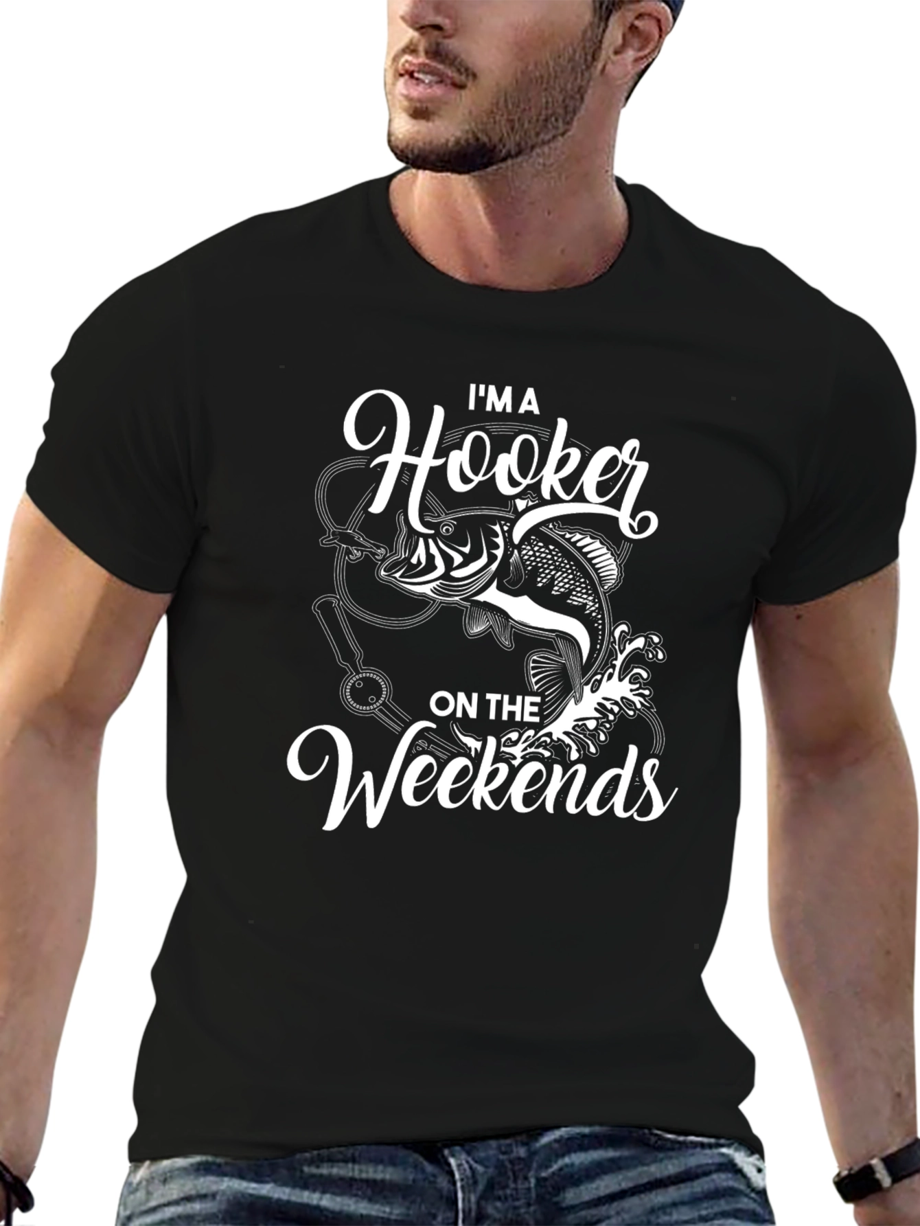 Im A Hooker On The Weekends Black T-Shirt