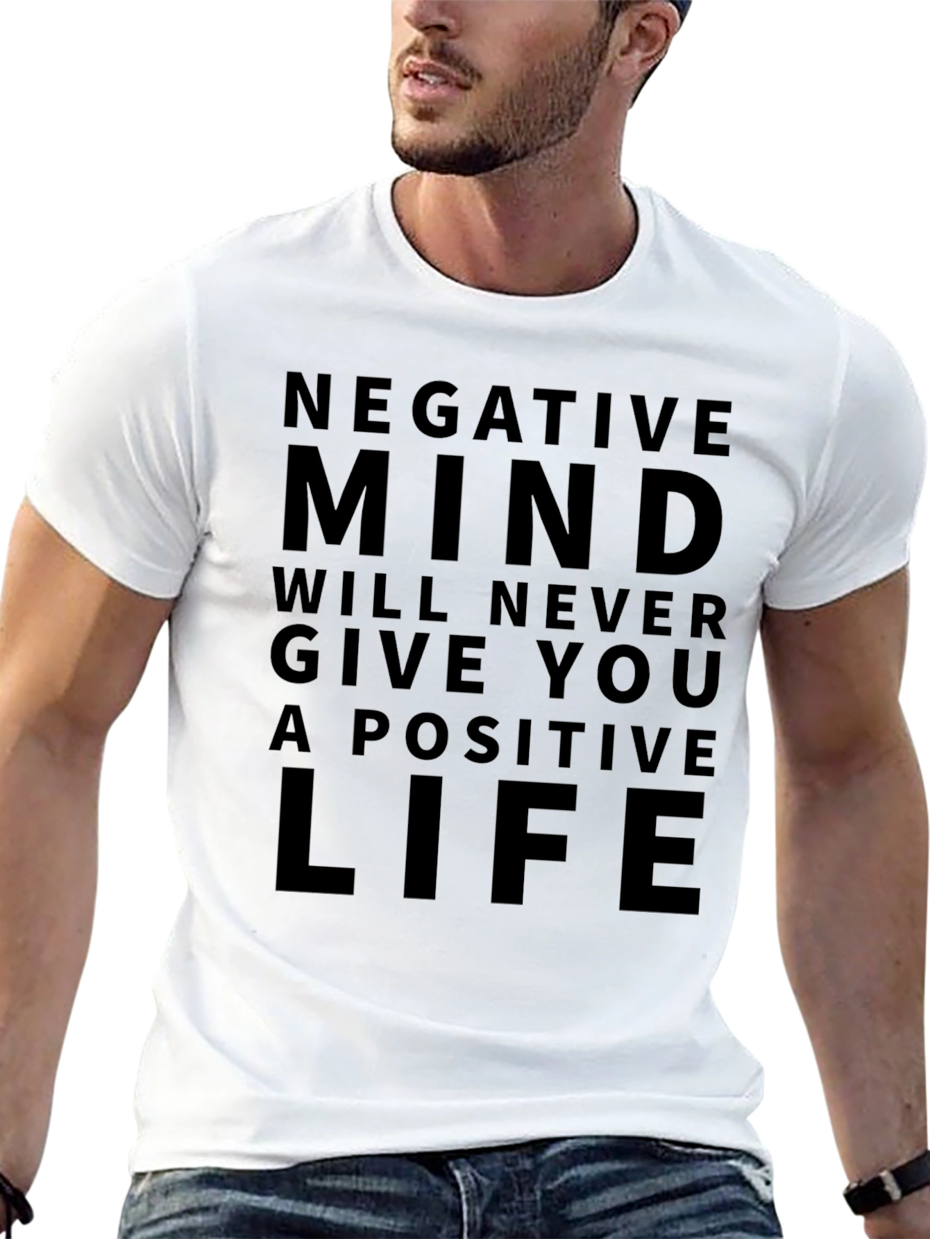 Inspirational Quote Black Graphic T-Shirt