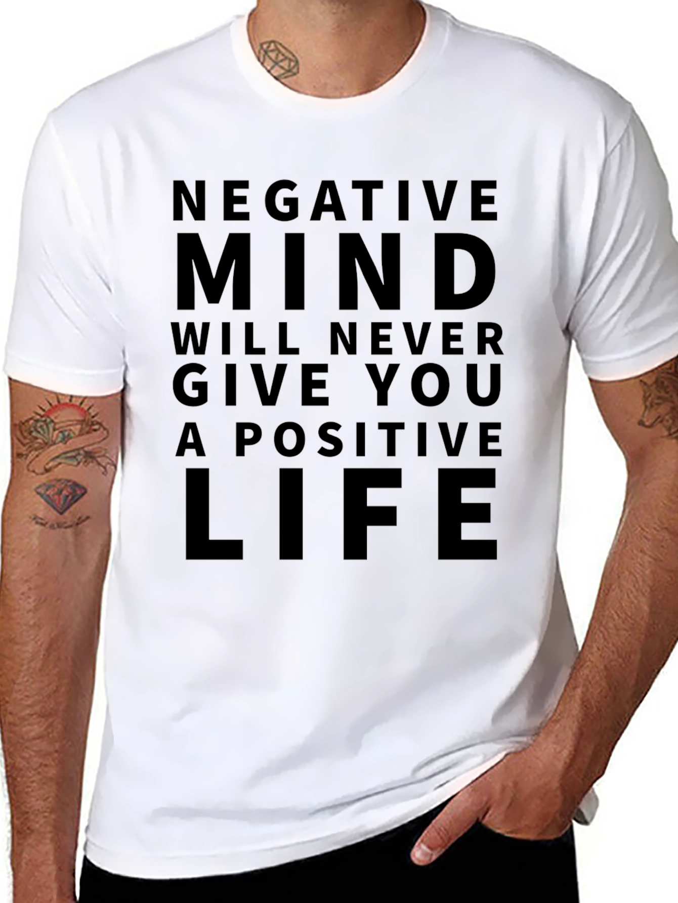 Inspirational Quote Black Graphic T-Shirt