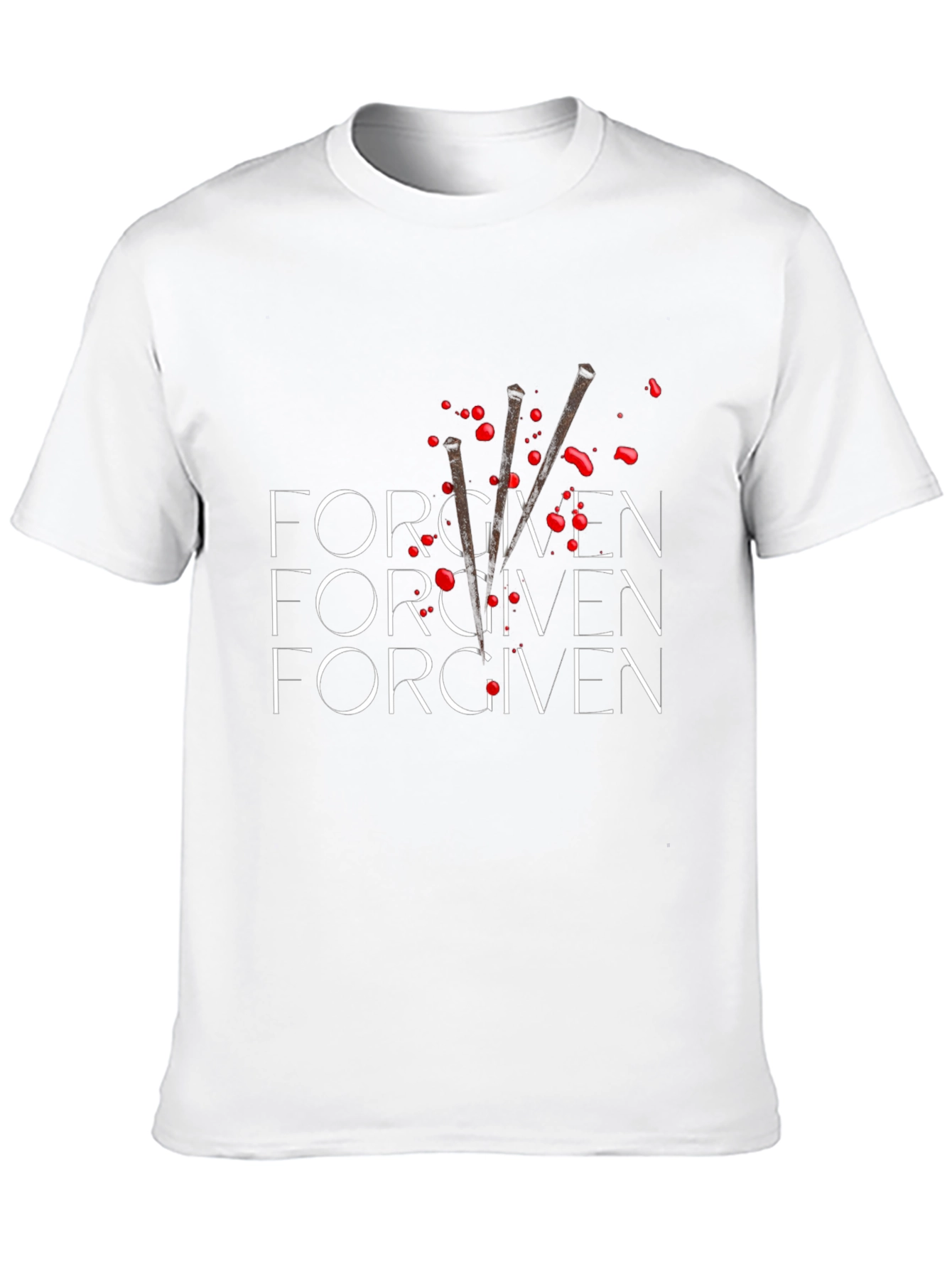 Forgiven Graphic Tee - Black Cotton Blend