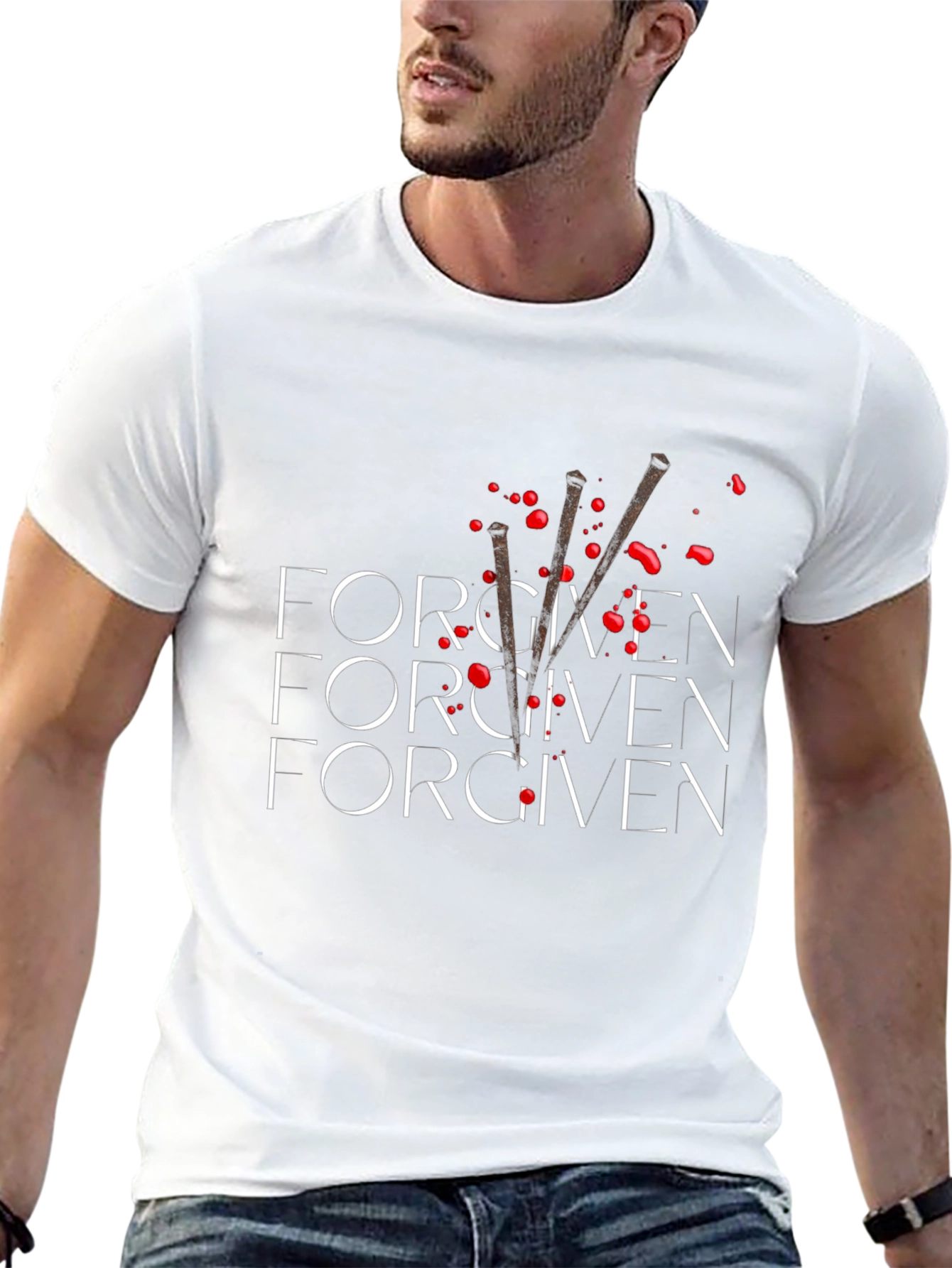 Forgiven Graphic Tee - Black Cotton Blend