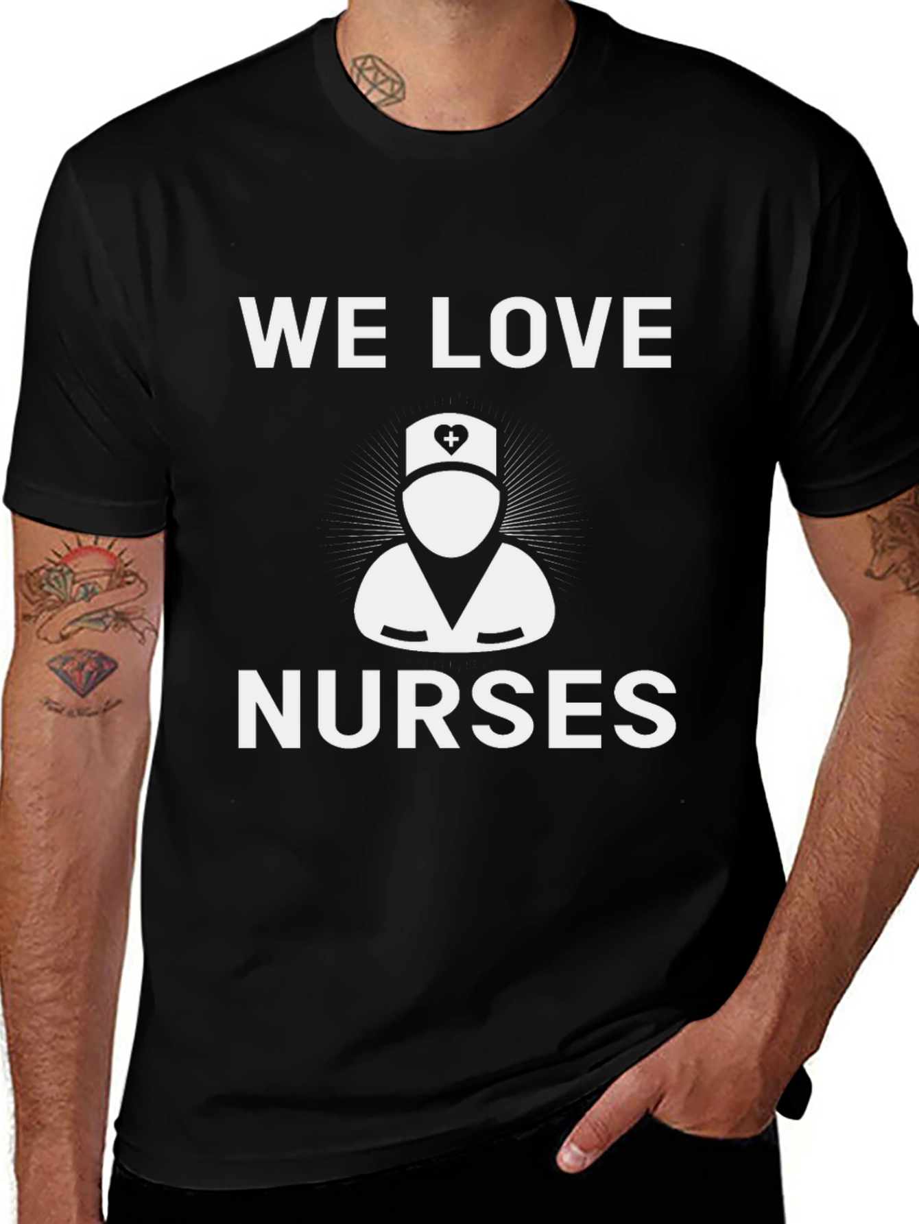 We Love Nurses Graphic Tee - Unisex Cotton T-Shirt