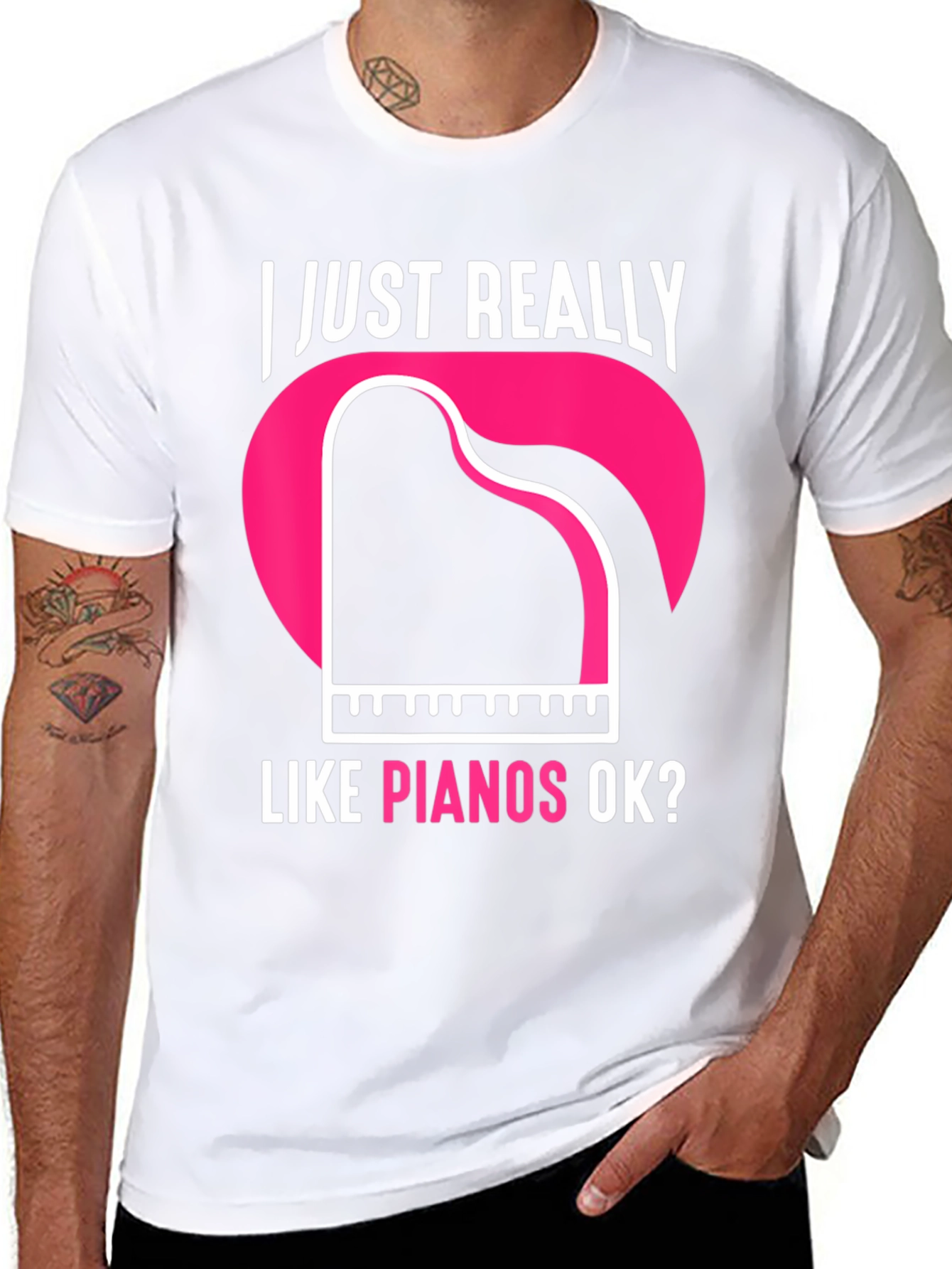 I Just Really Like Pianos Ok? T-Shirt