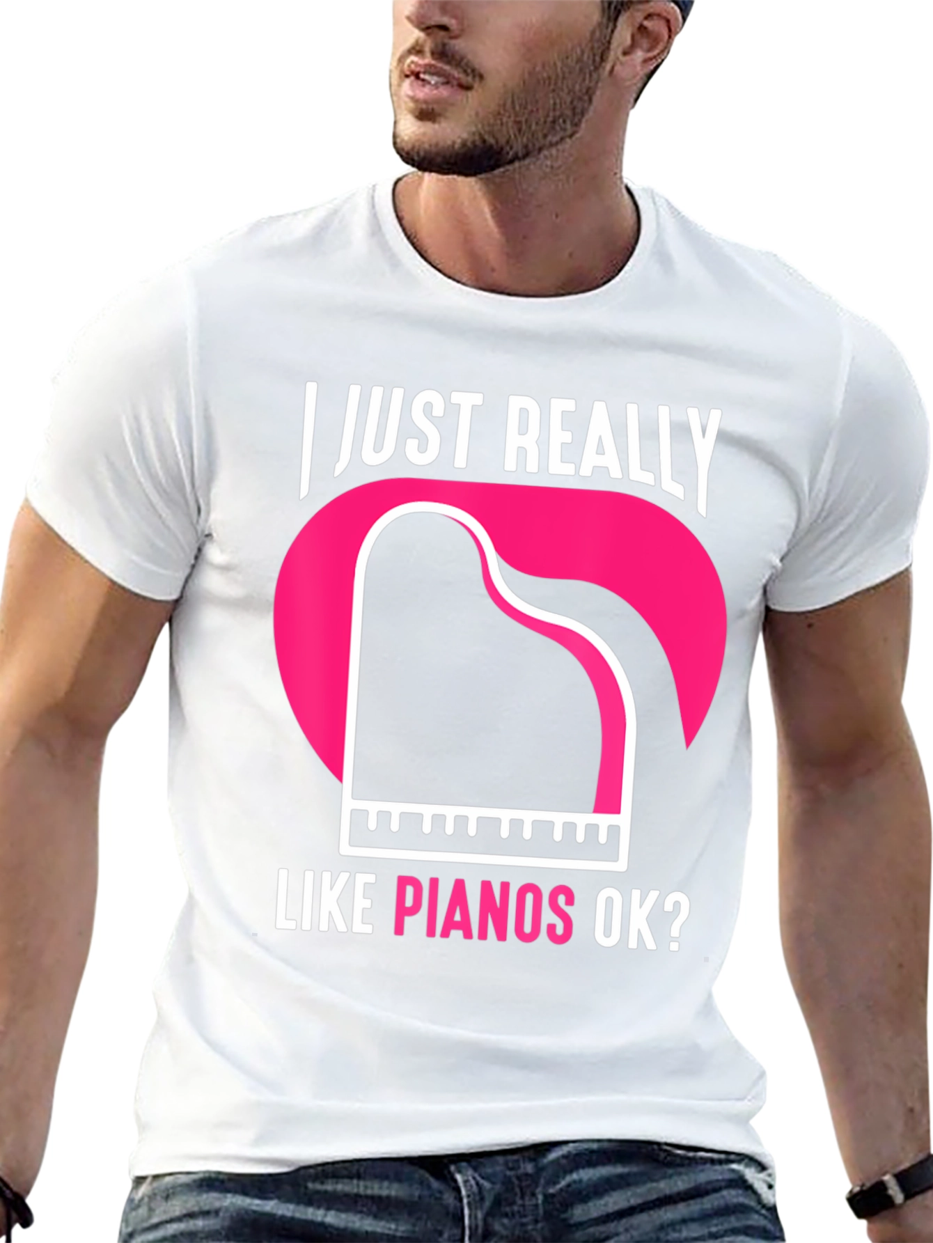 I Just Really Like Pianos Ok? T-Shirt