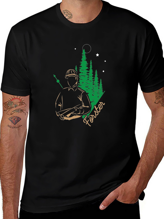 Forester Graphic Tee - Forest & Stars Design