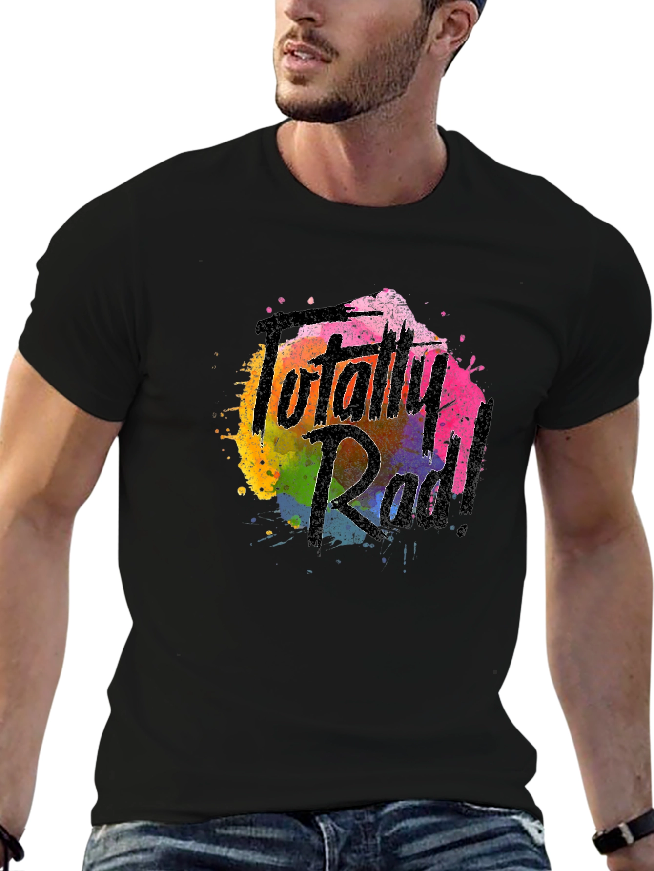 Totally Rad Graphic Print Crewneck T-Shirt