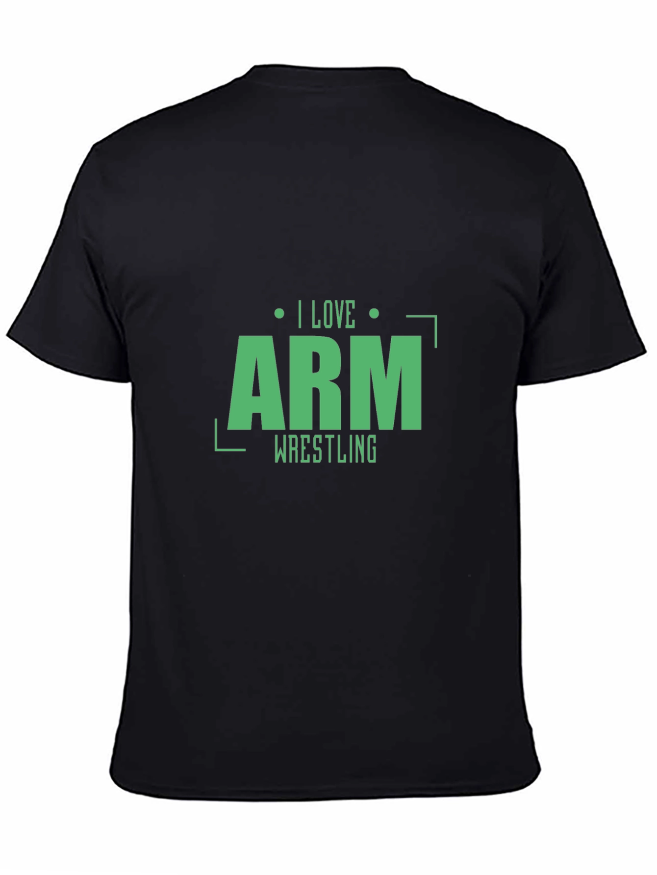 I Love Arm Wrestling T-Shirt - Black Stylish Design