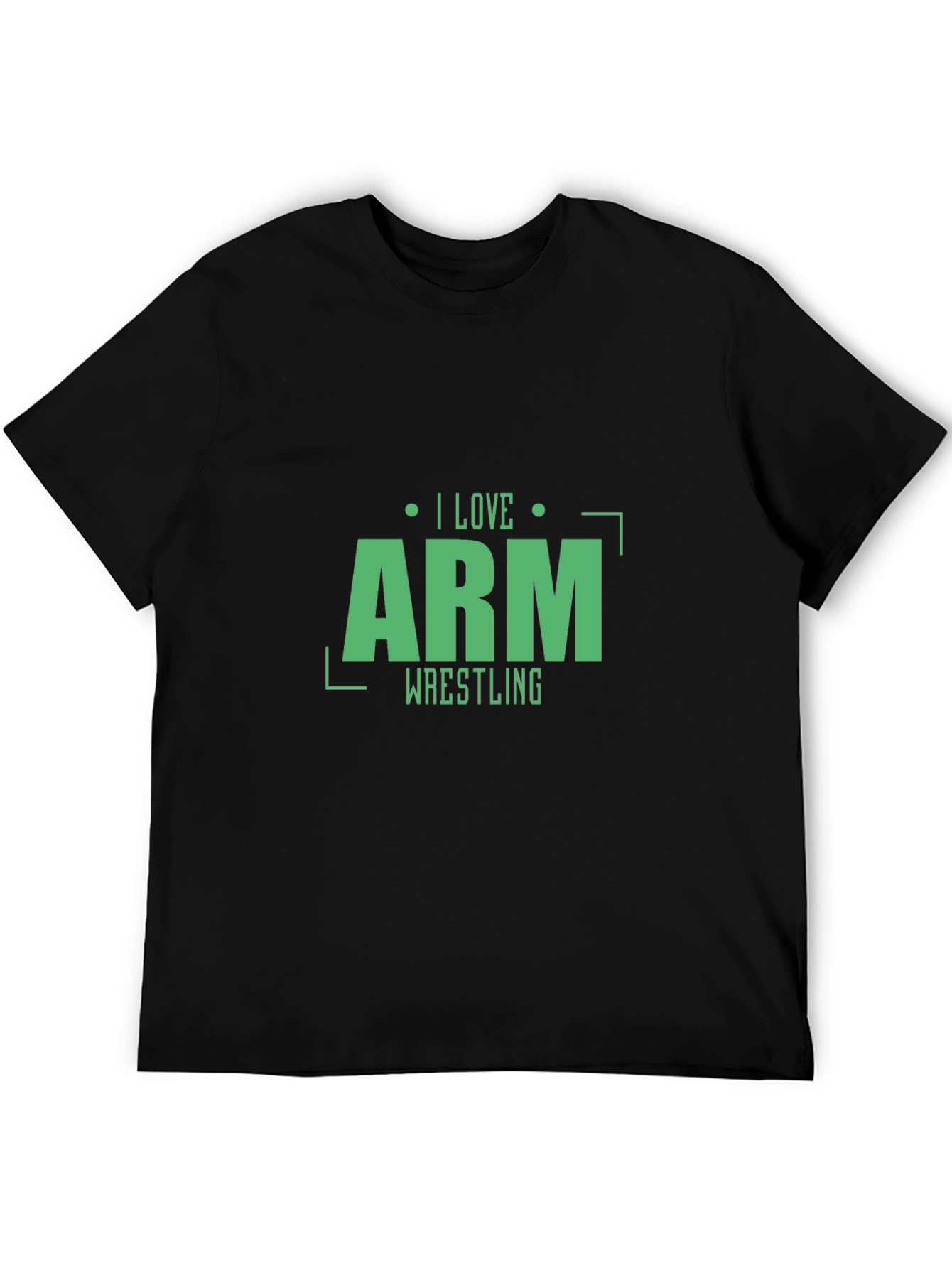 I Love Arm Wrestling T-Shirt - Black Stylish Design