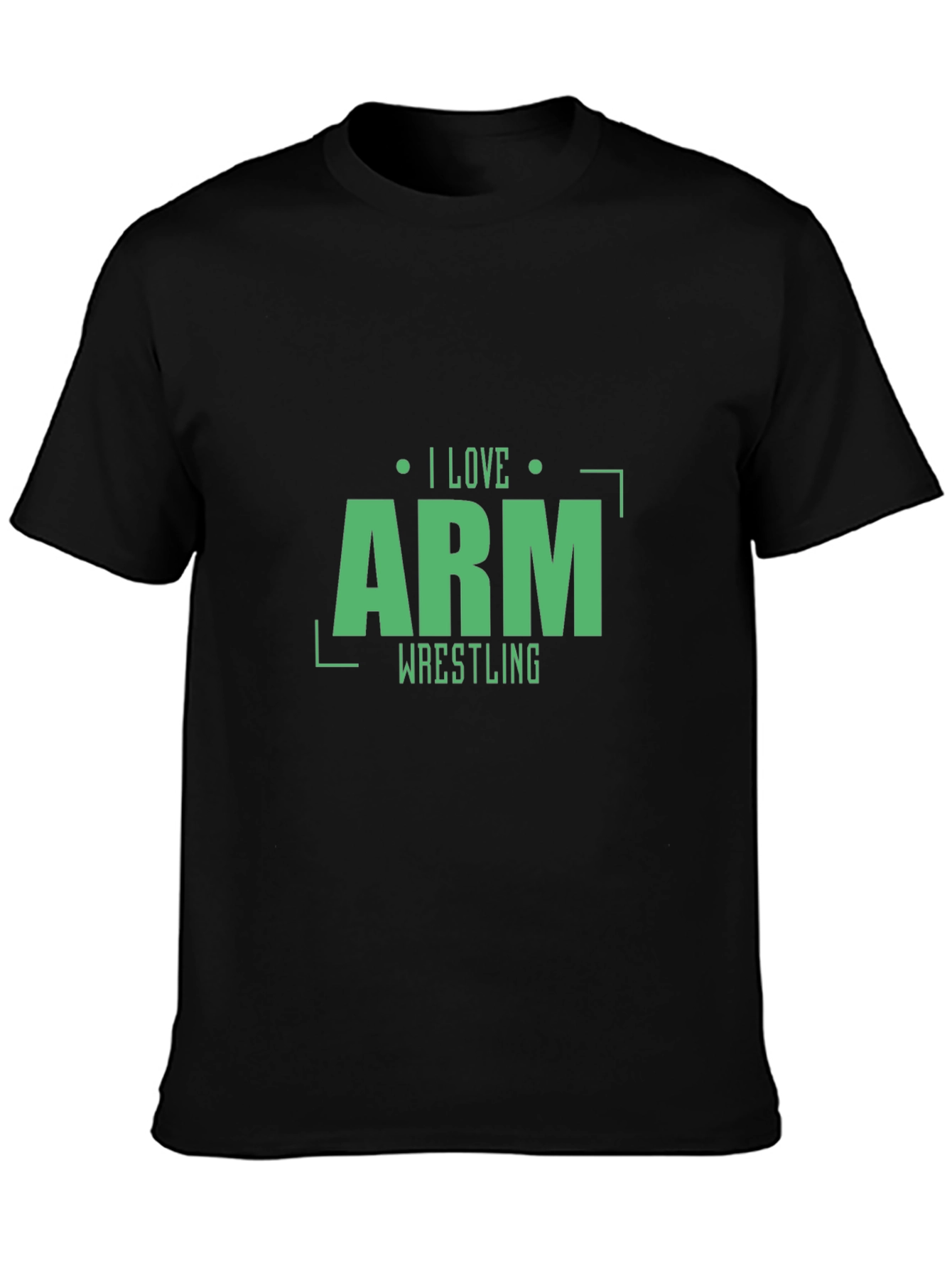 I Love Arm Wrestling T-Shirt - Black Stylish Design